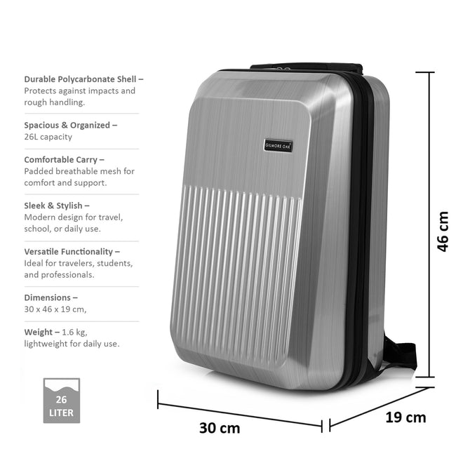 Silver Maverick Medium 15.6 Inch Laptop Backpack