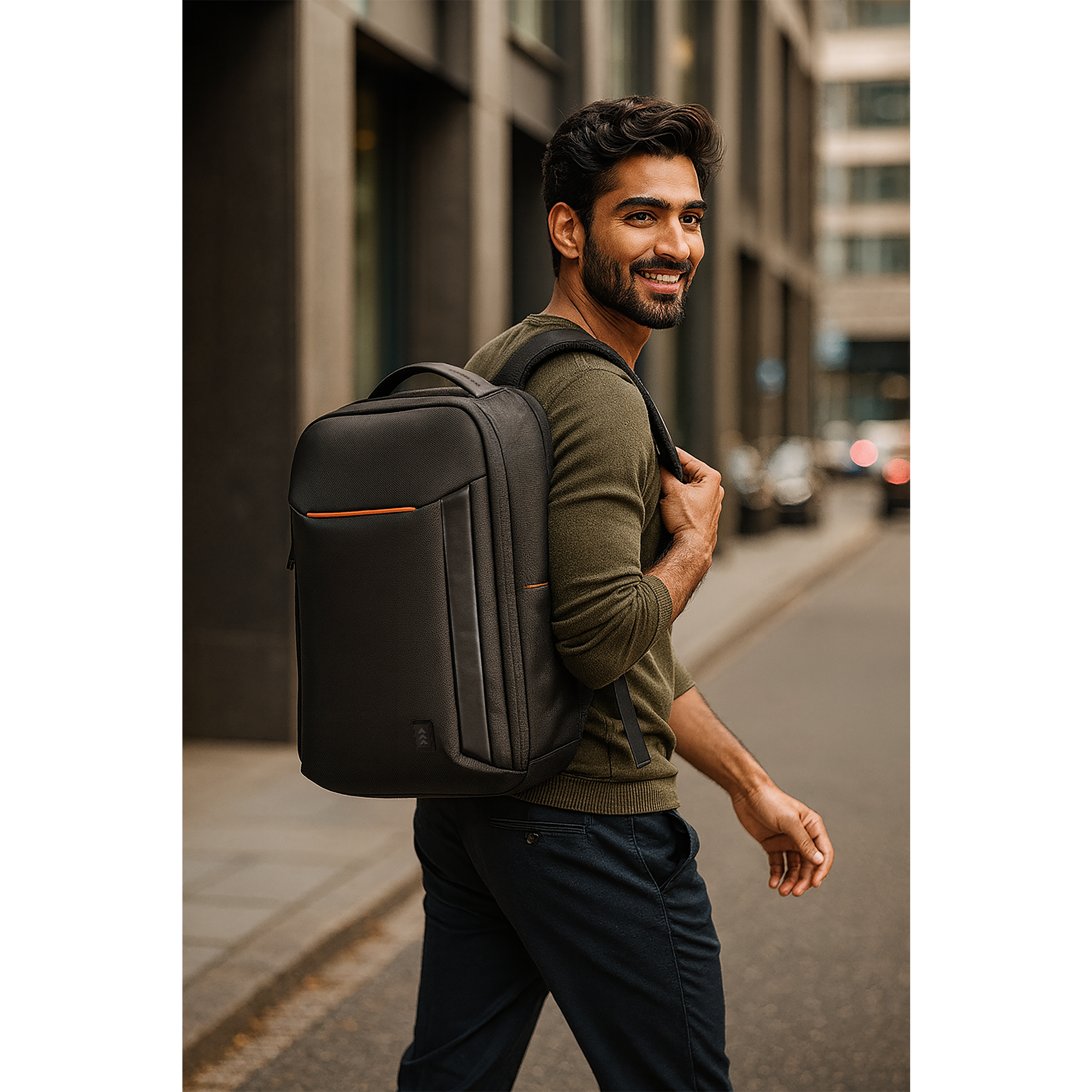 Black Monopack Medium 15.6 Inch Laptop Backpack