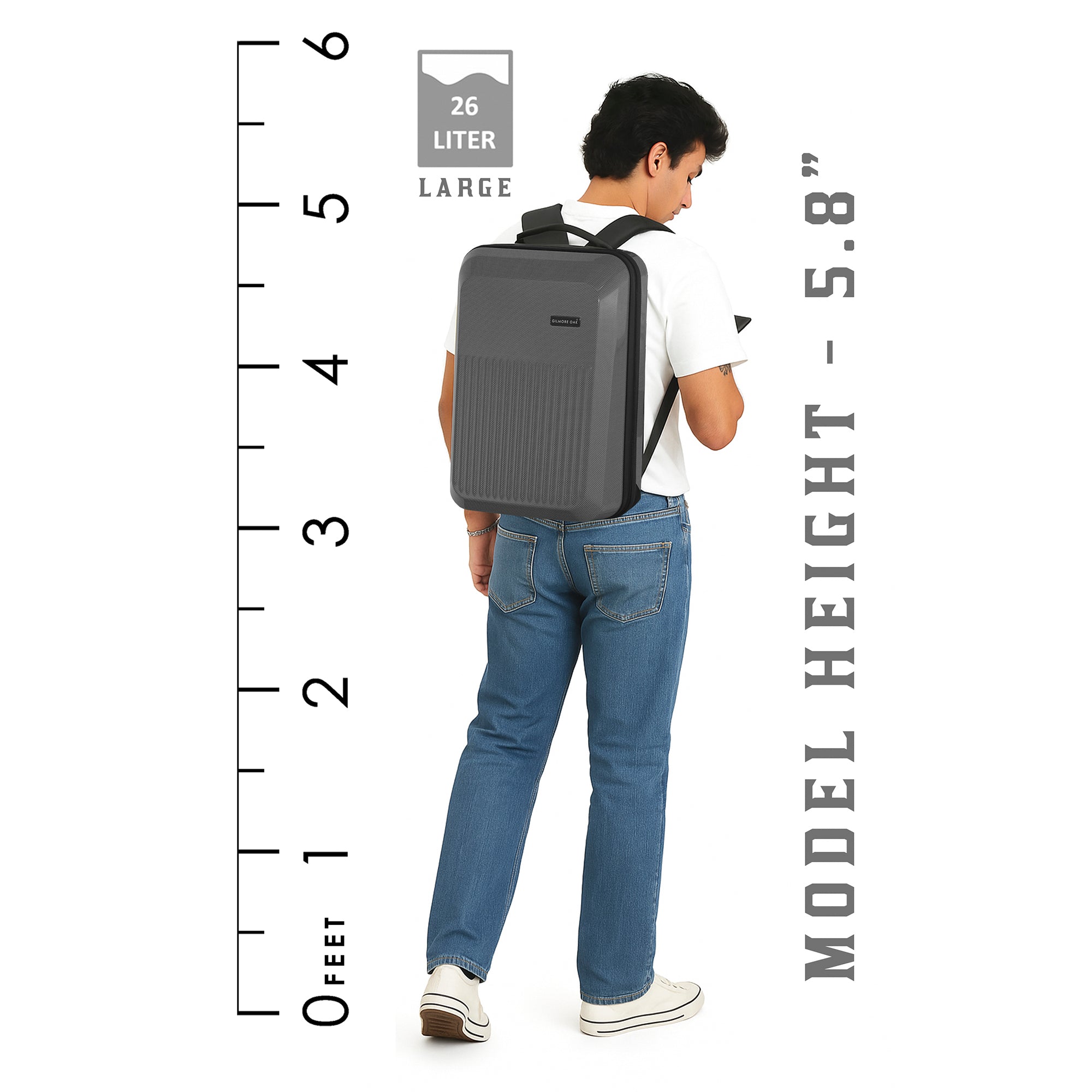 Grey Maverick Medium 15.6 Inch Laptop Backpack