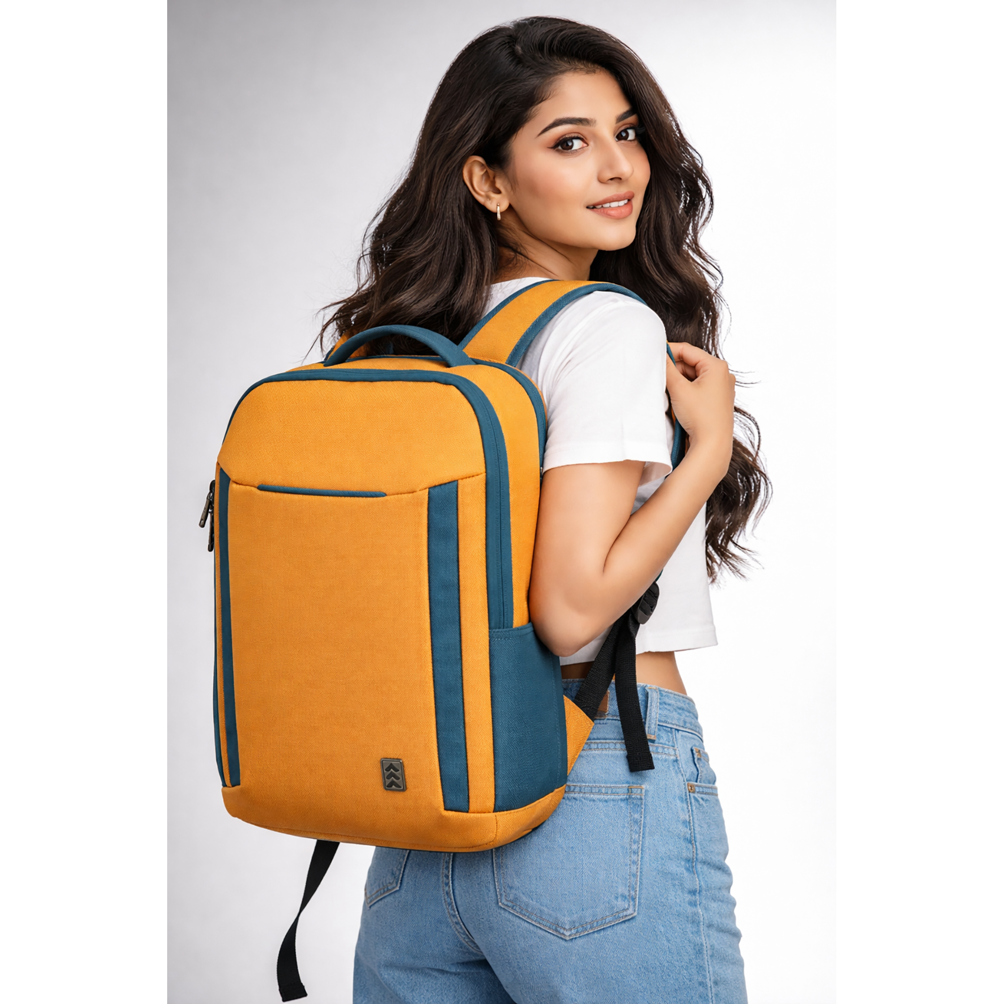 Yellow Monopack Medium 15.6 Inch Laptop Backpack