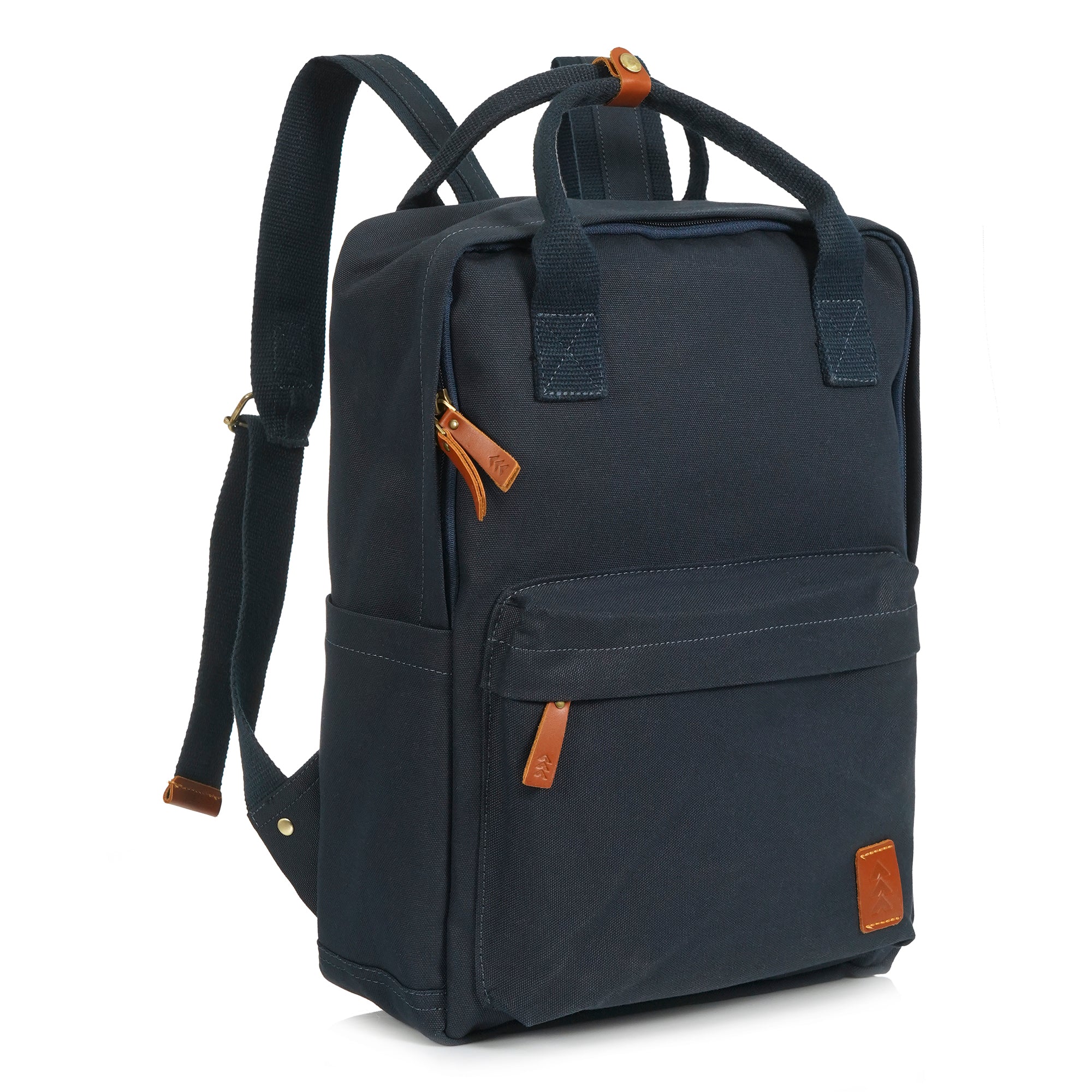 Blue Dustin Unisex Eco Friendly Canvas Backpack