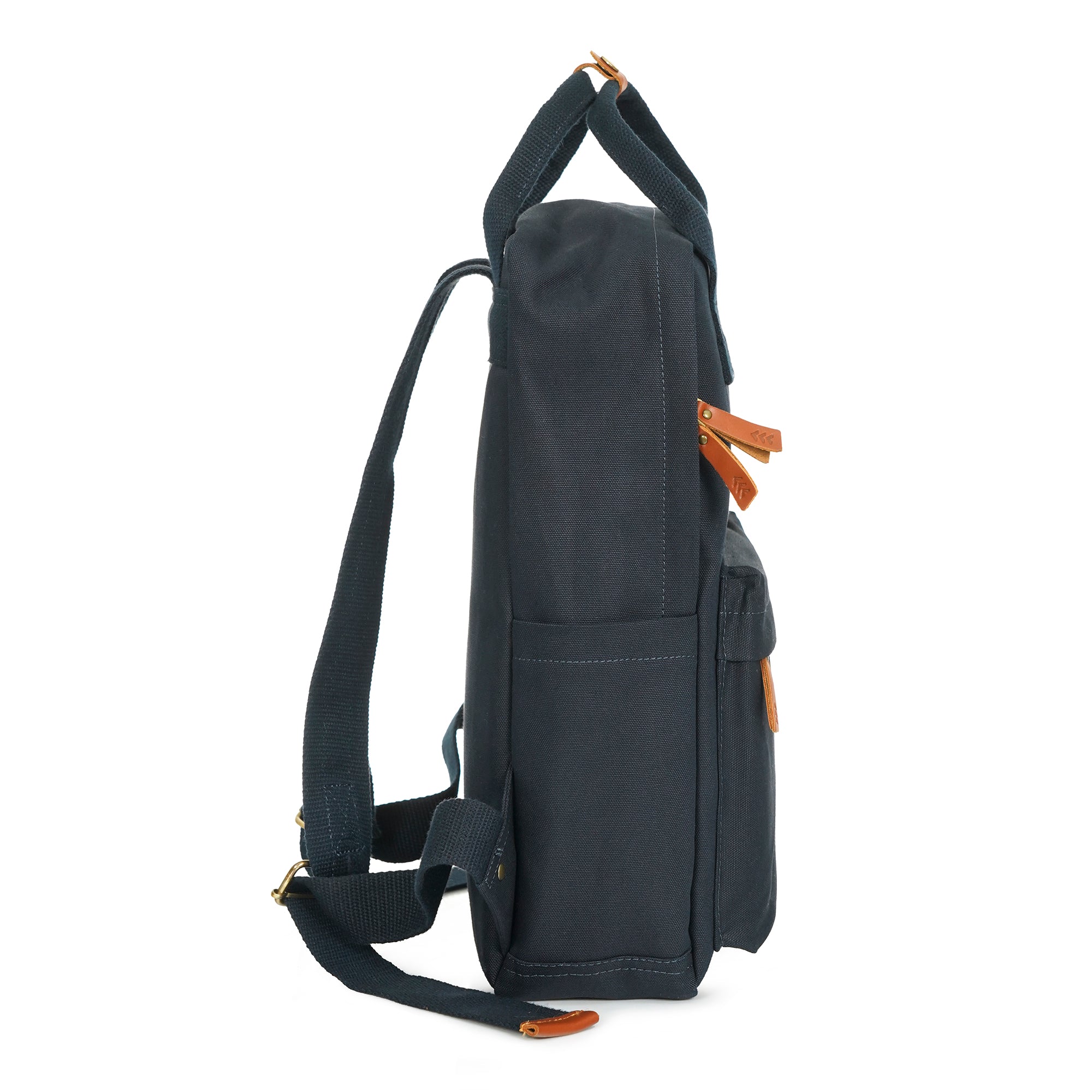 Blue Dustin Unisex Eco Friendly Canvas Backpack