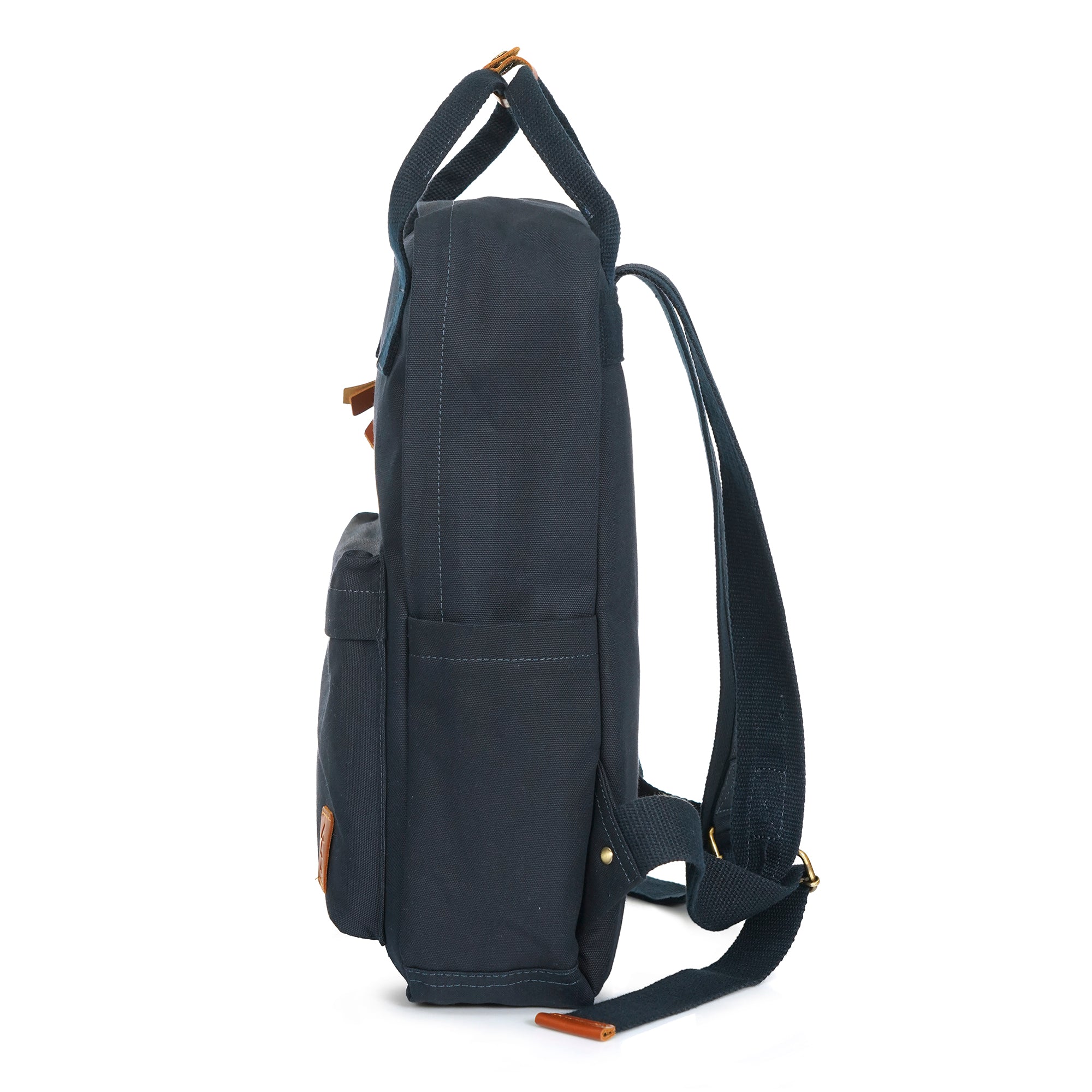 Blue Dustin Unisex Eco Friendly Canvas Backpack
