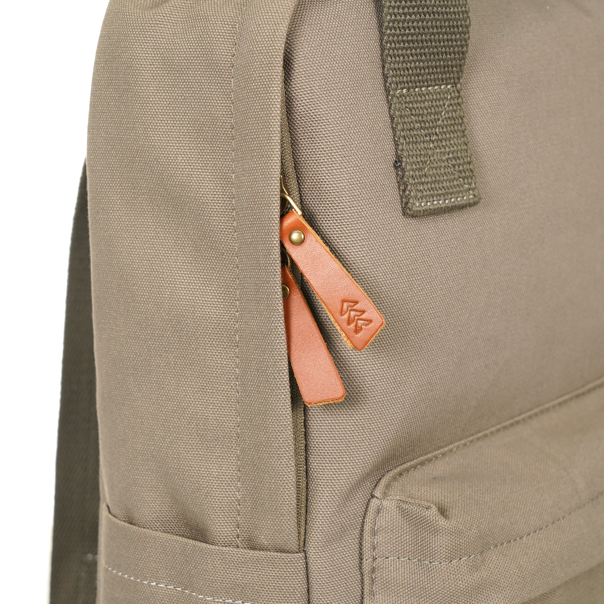 Green Dustin Unisex Eco Friendly Canvas Backpack