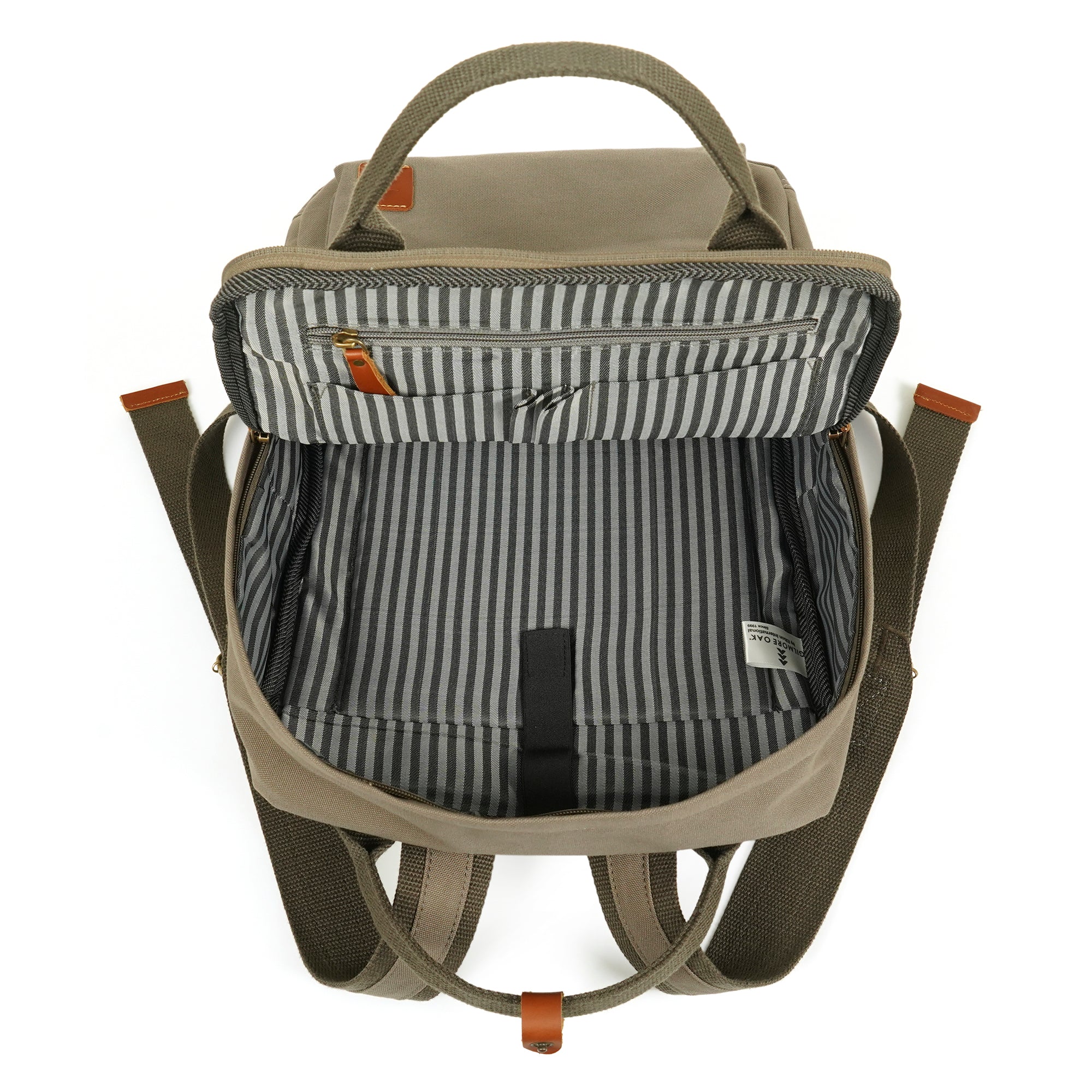 Green Dustin Unisex Eco Friendly Canvas Backpack