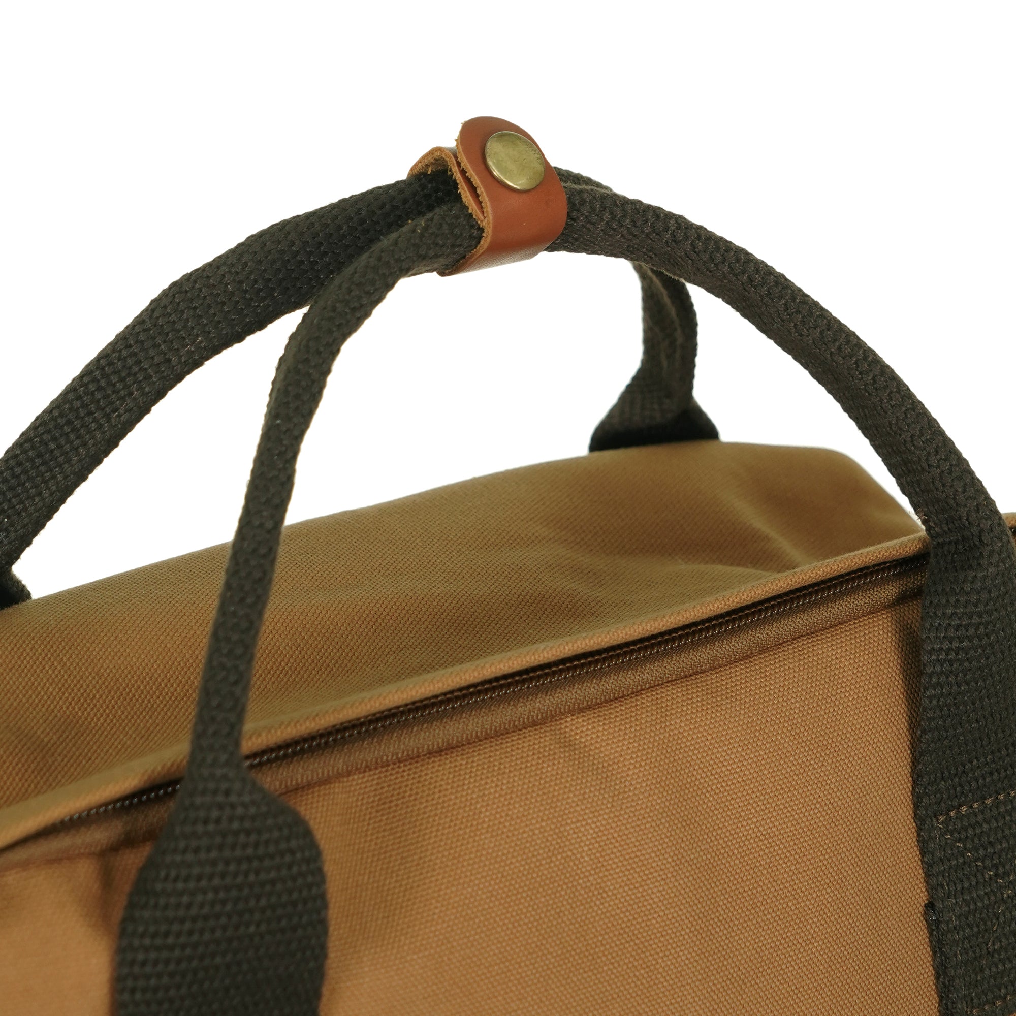 Brown Dustin Unisex Eco Friendly Canvas Backpack