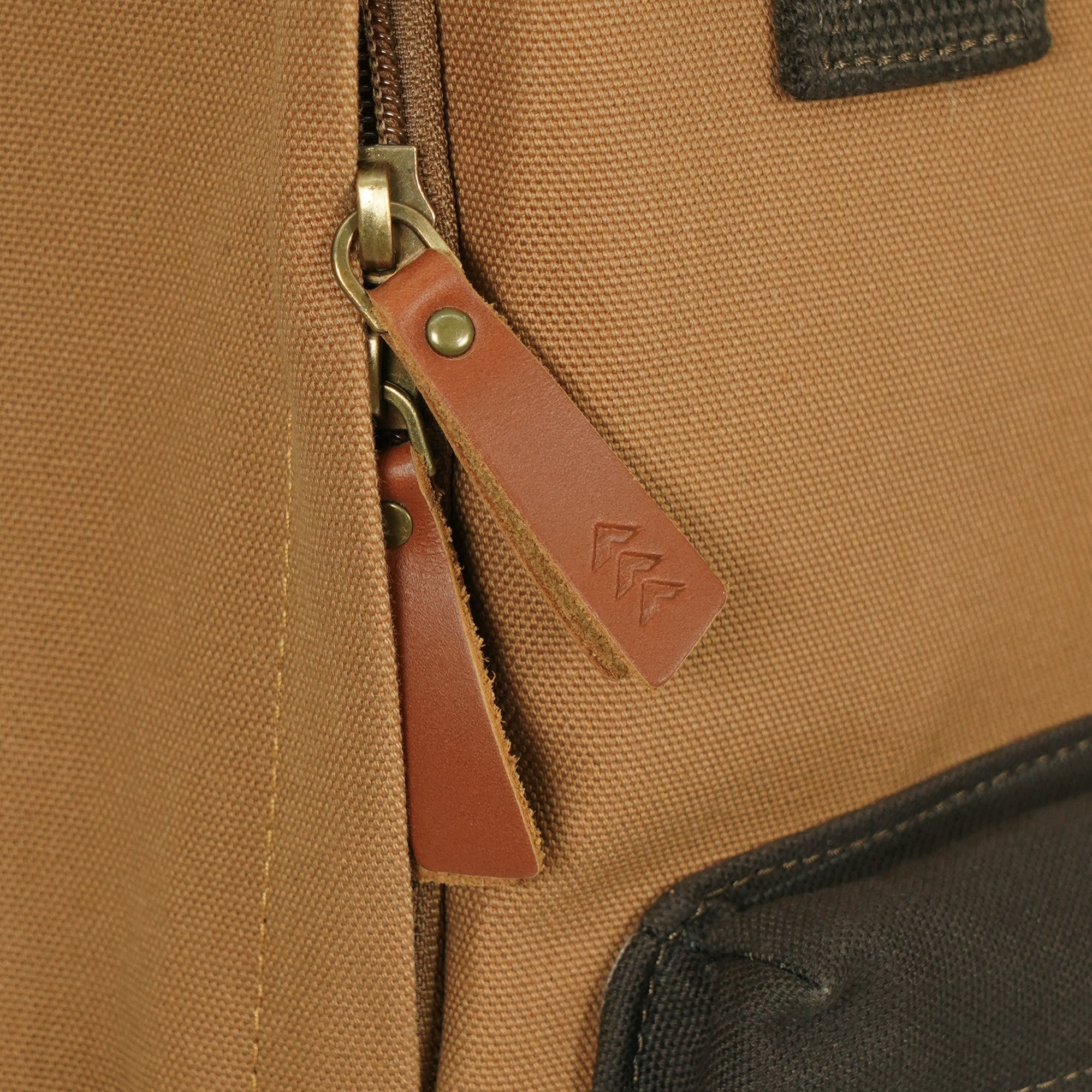 Brown Dustin Unisex Eco Friendly Canvas Backpack