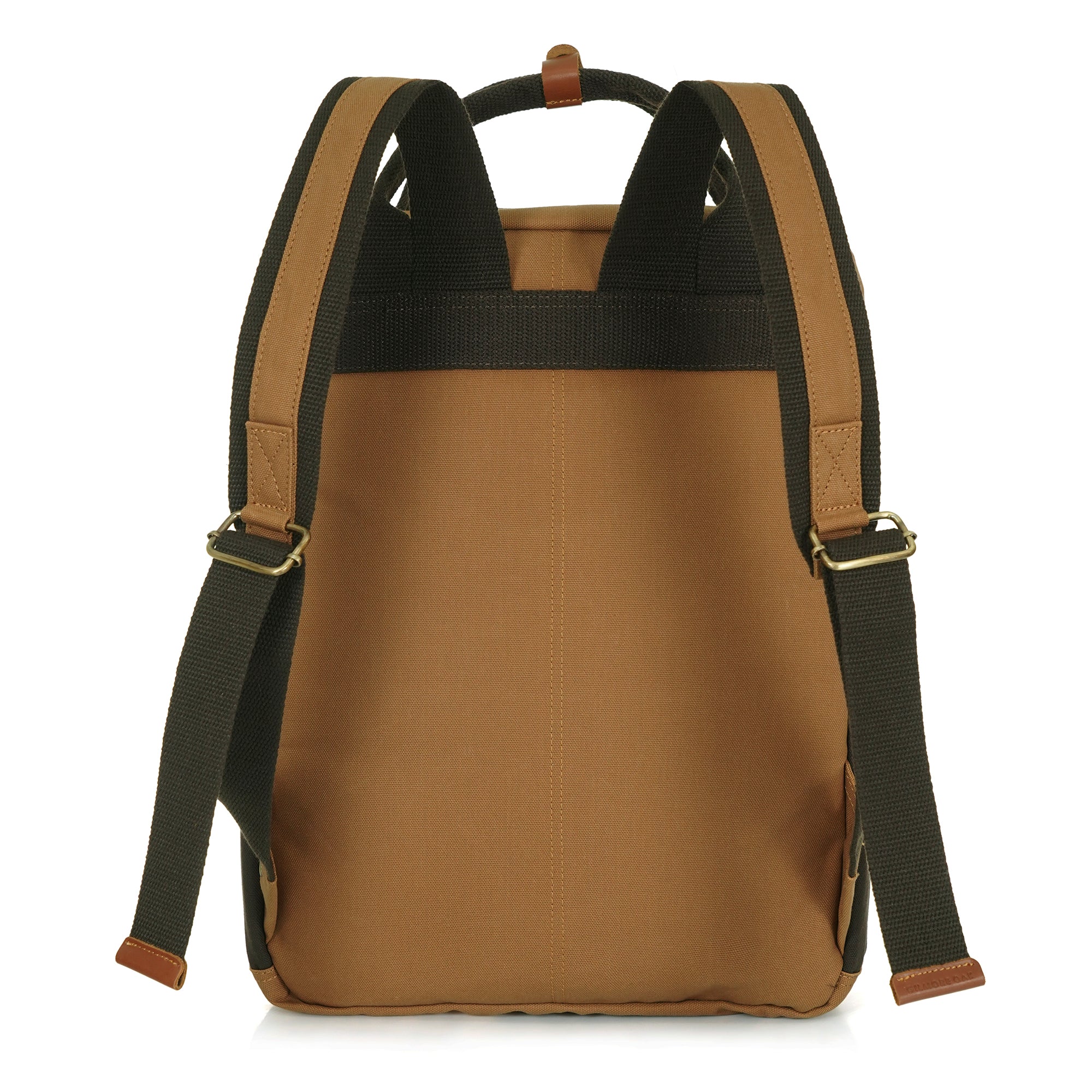Brown Dustin Unisex Eco Friendly Canvas Backpack