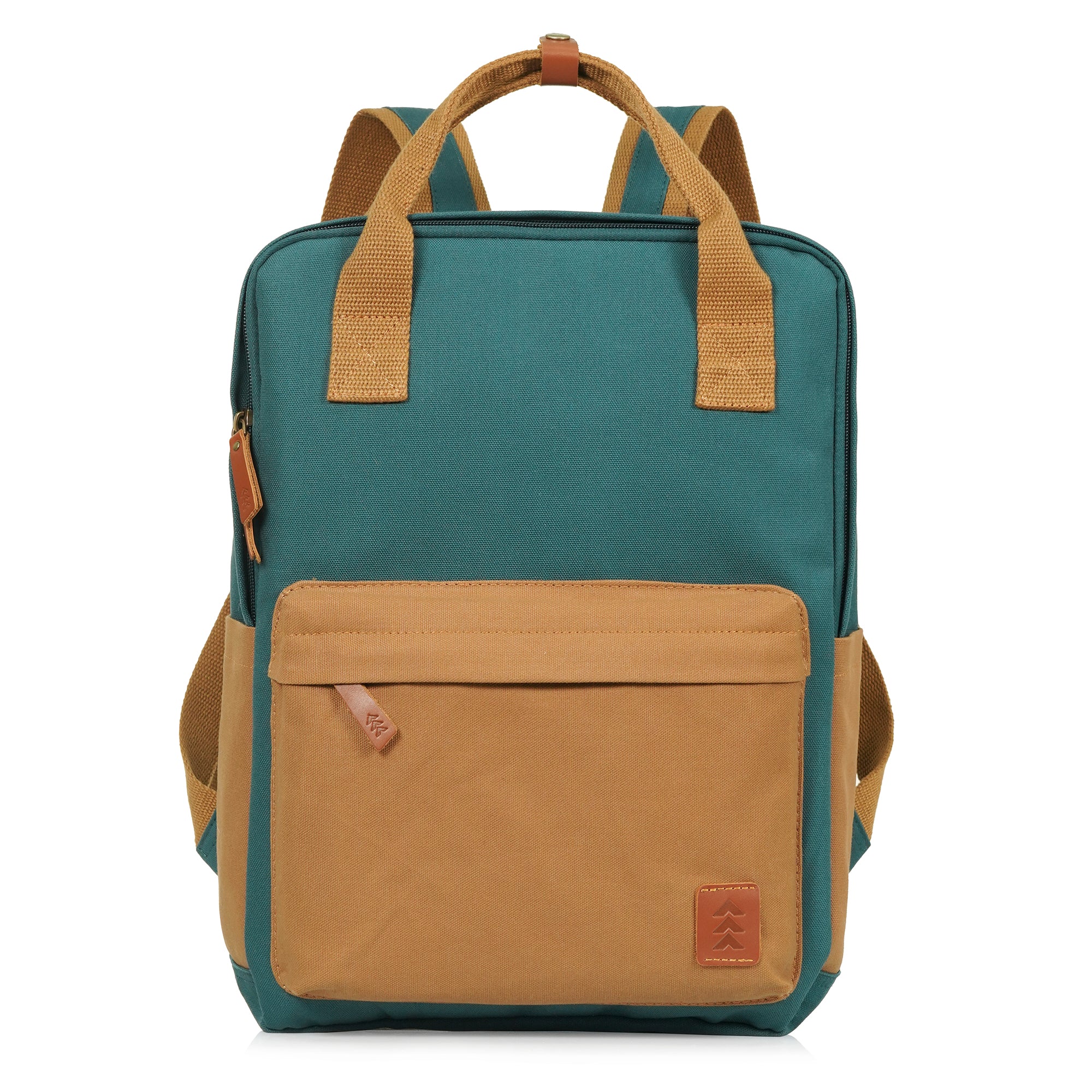 Teal Dustin Unisex Eco Friendly Canvas Backpack