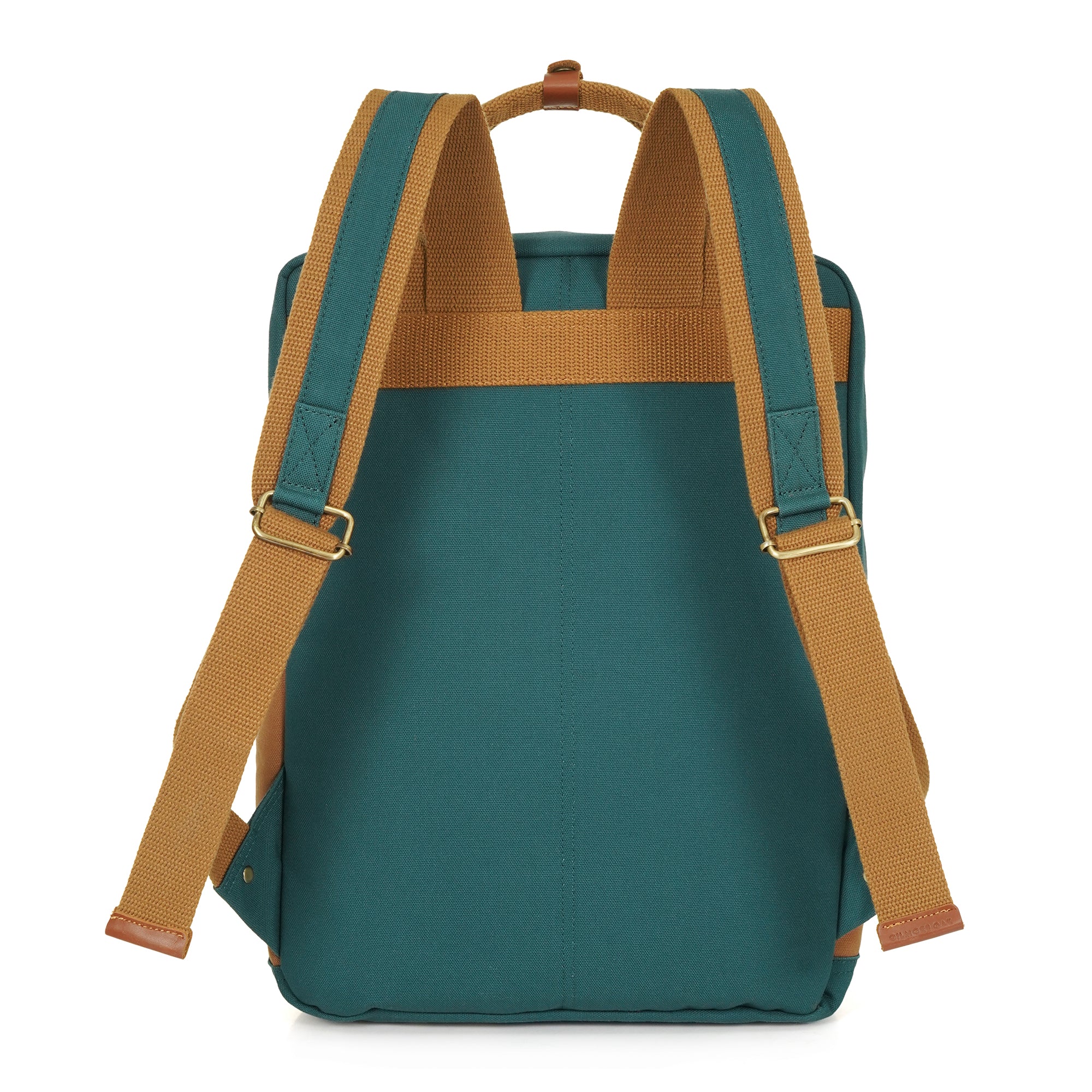 Teal Dustin Unisex Eco Friendly Canvas Backpack