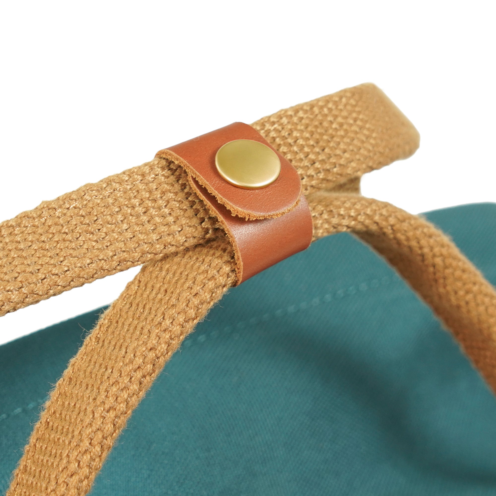 Teal Dustin Unisex Eco Friendly Canvas Backpack
