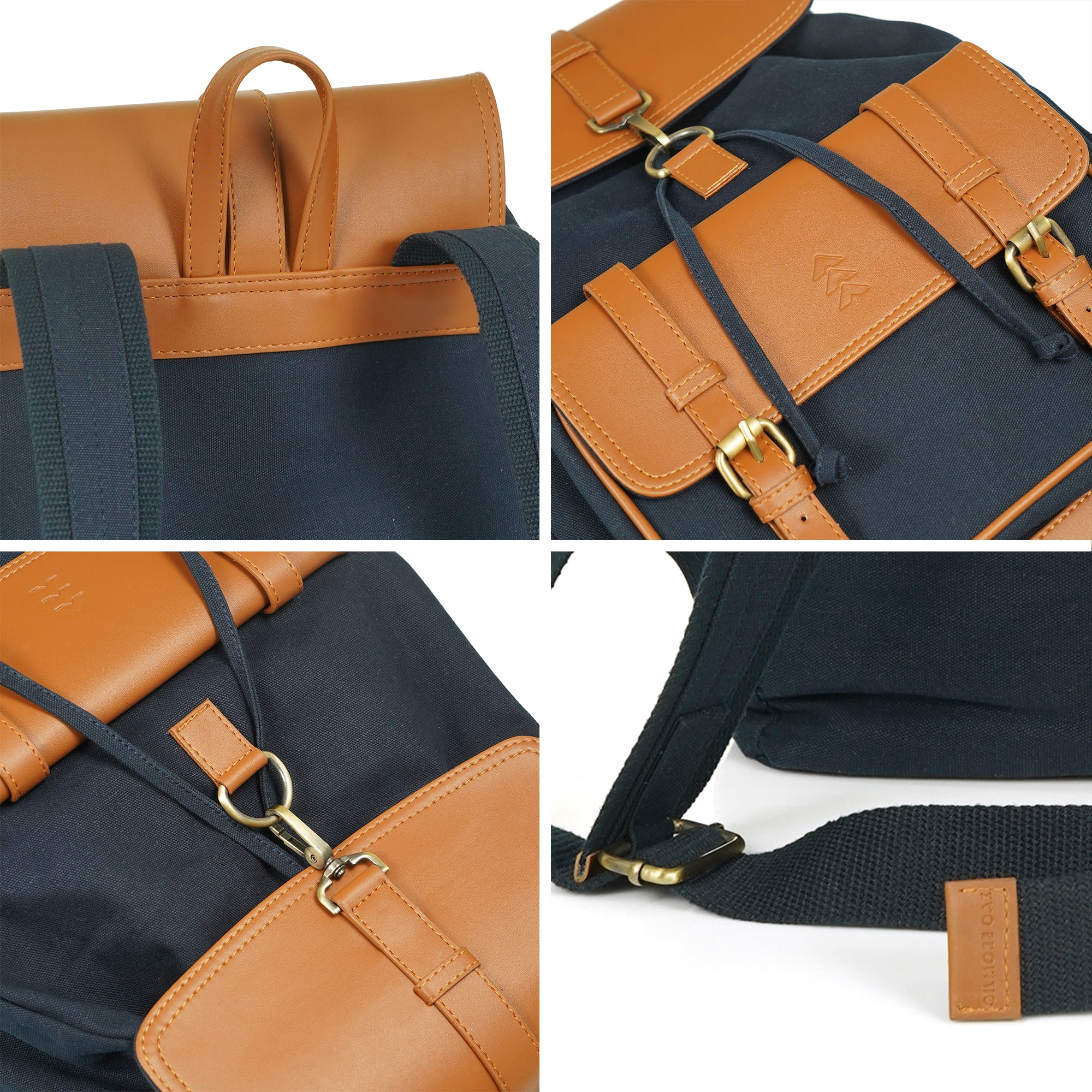 Blue Jimmy Unisex Eco Friendly Canvas Backpack