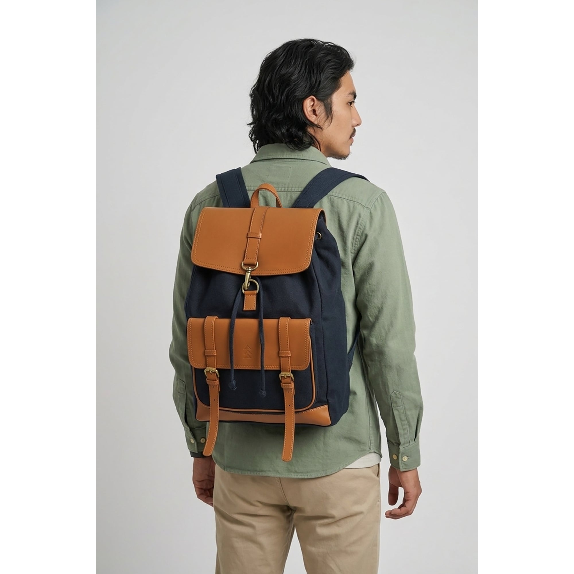 Blue Jimmy Unisex Eco Friendly Canvas Backpack