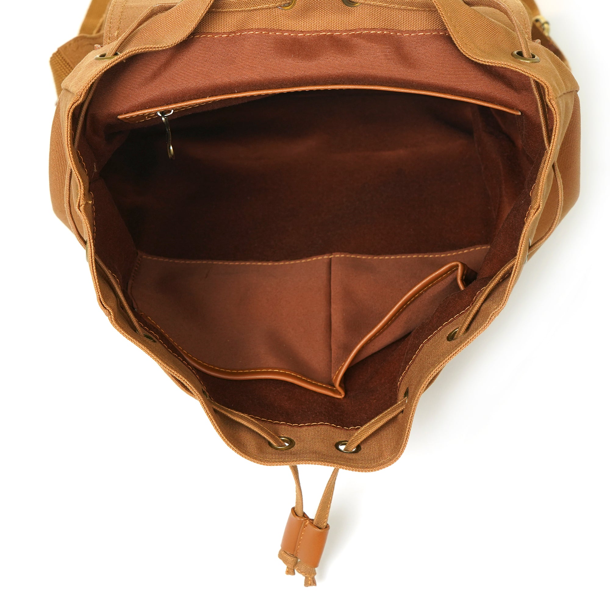 Beige Jimmy Unisex Eco Friendly Canvas Backpack