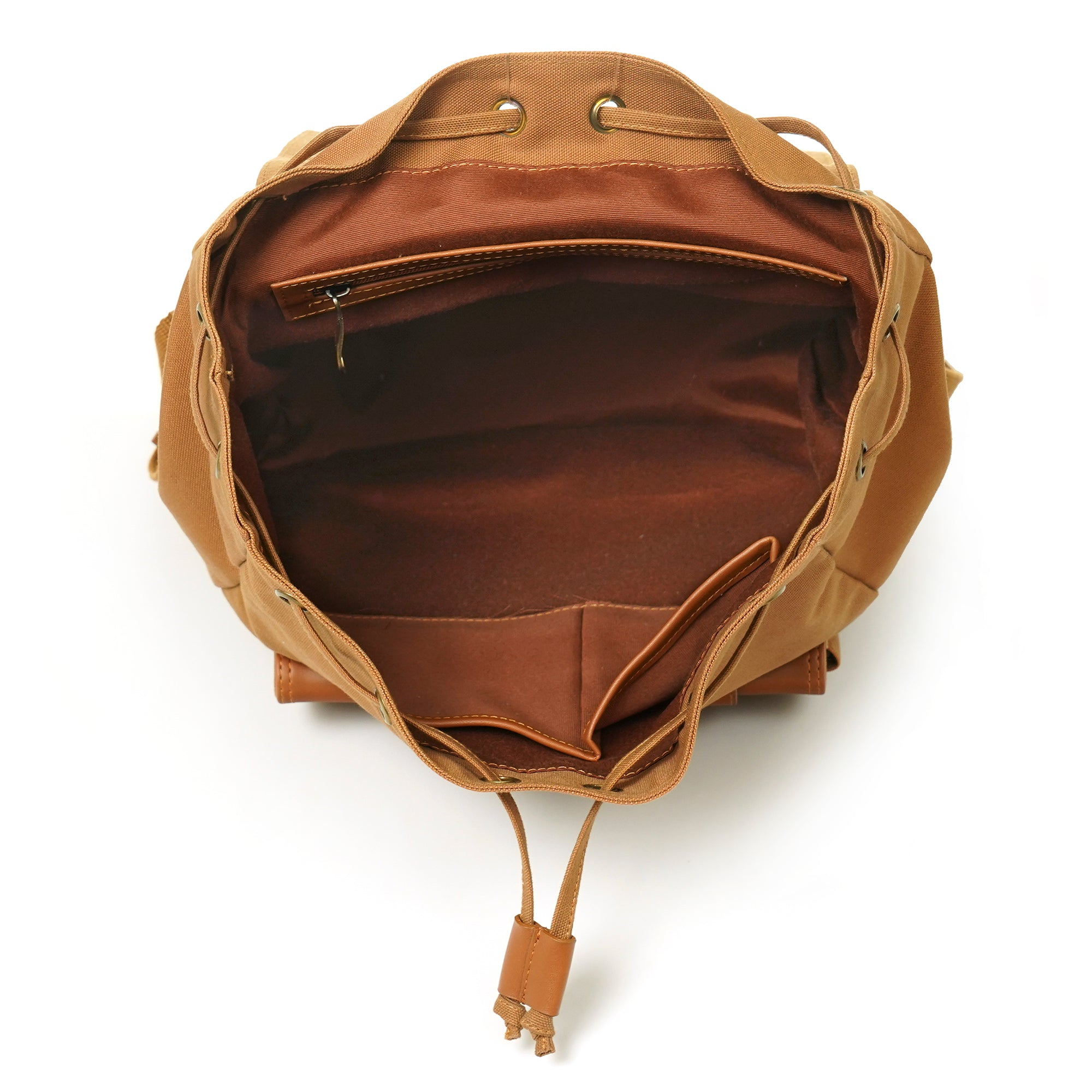 Beige Jimmy Unisex Eco Friendly Canvas Backpack
