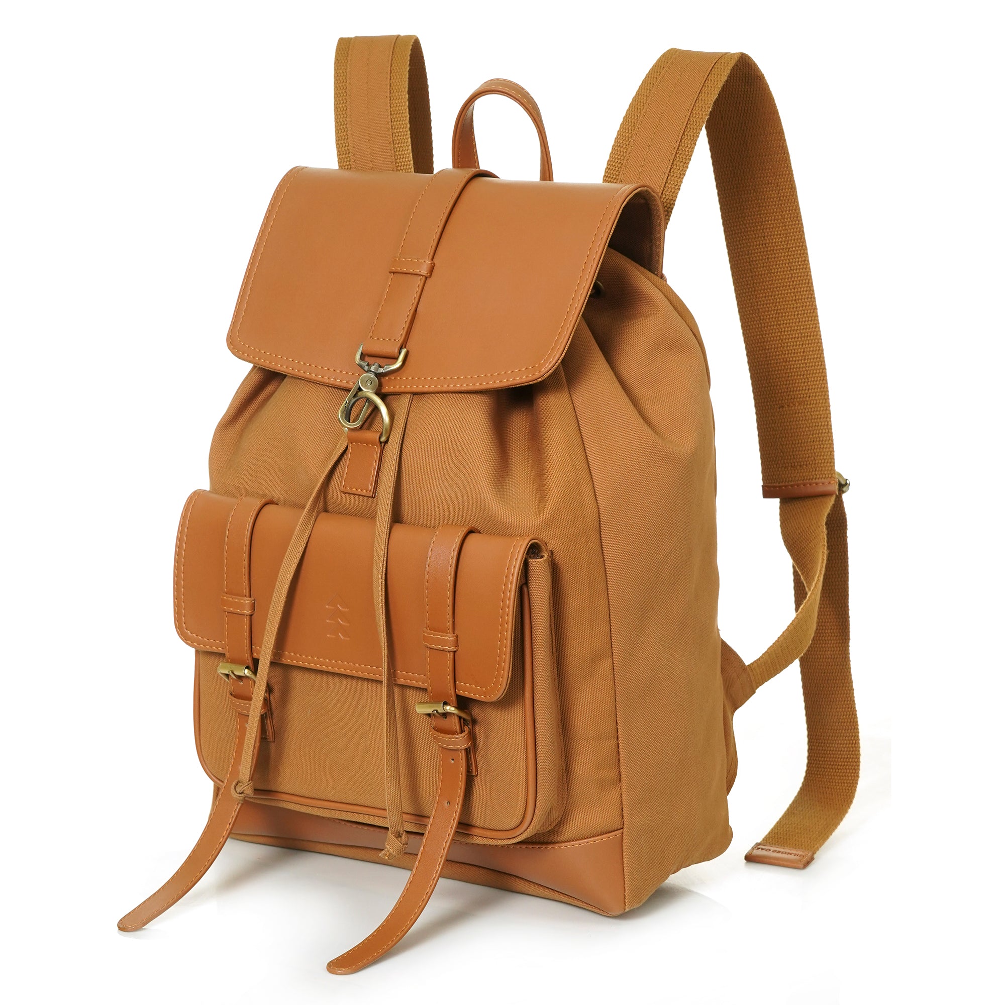 Beige Jimmy Unisex Eco Friendly Canvas Backpack