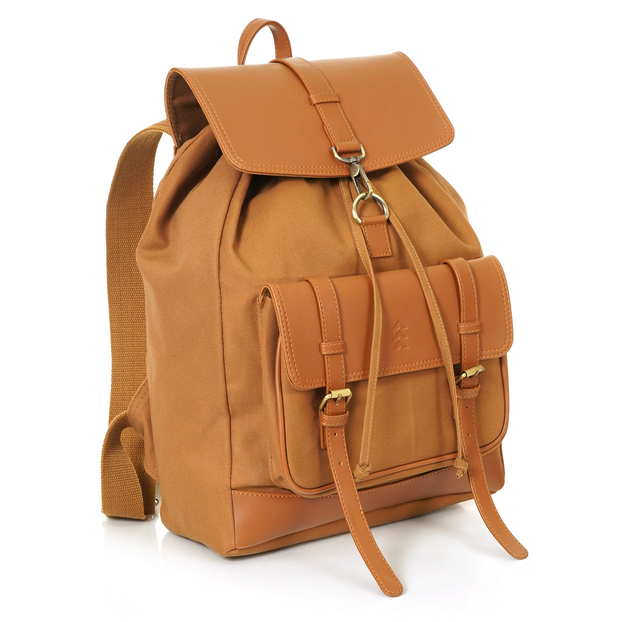 Beige Jimmy Unisex Eco Friendly Canvas Backpack