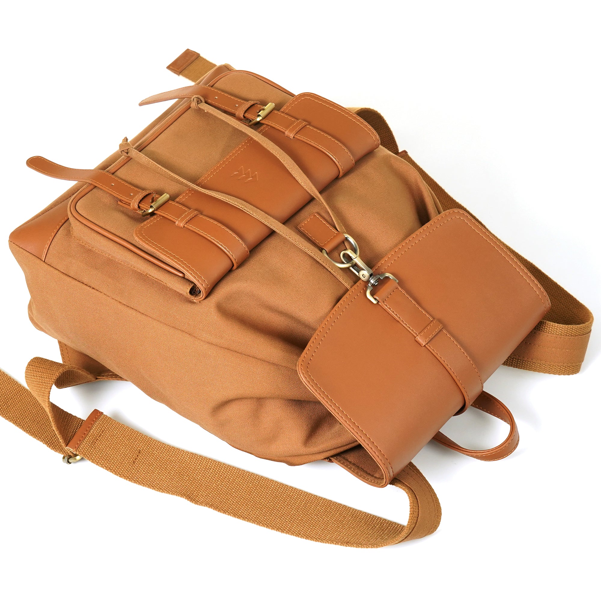 Beige Jimmy Unisex Eco Friendly Canvas Backpack