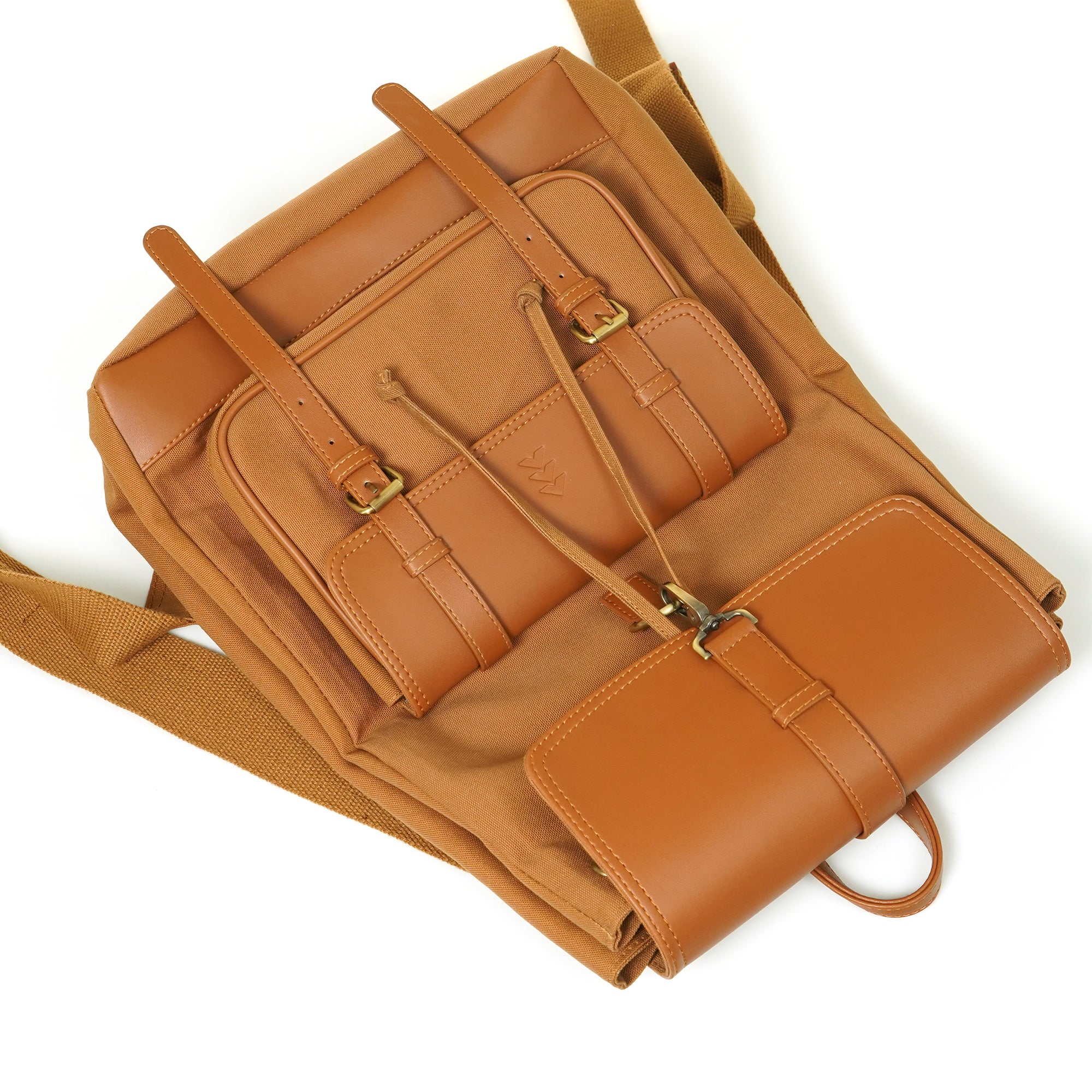 Beige Jimmy Unisex Eco Friendly Canvas Backpack