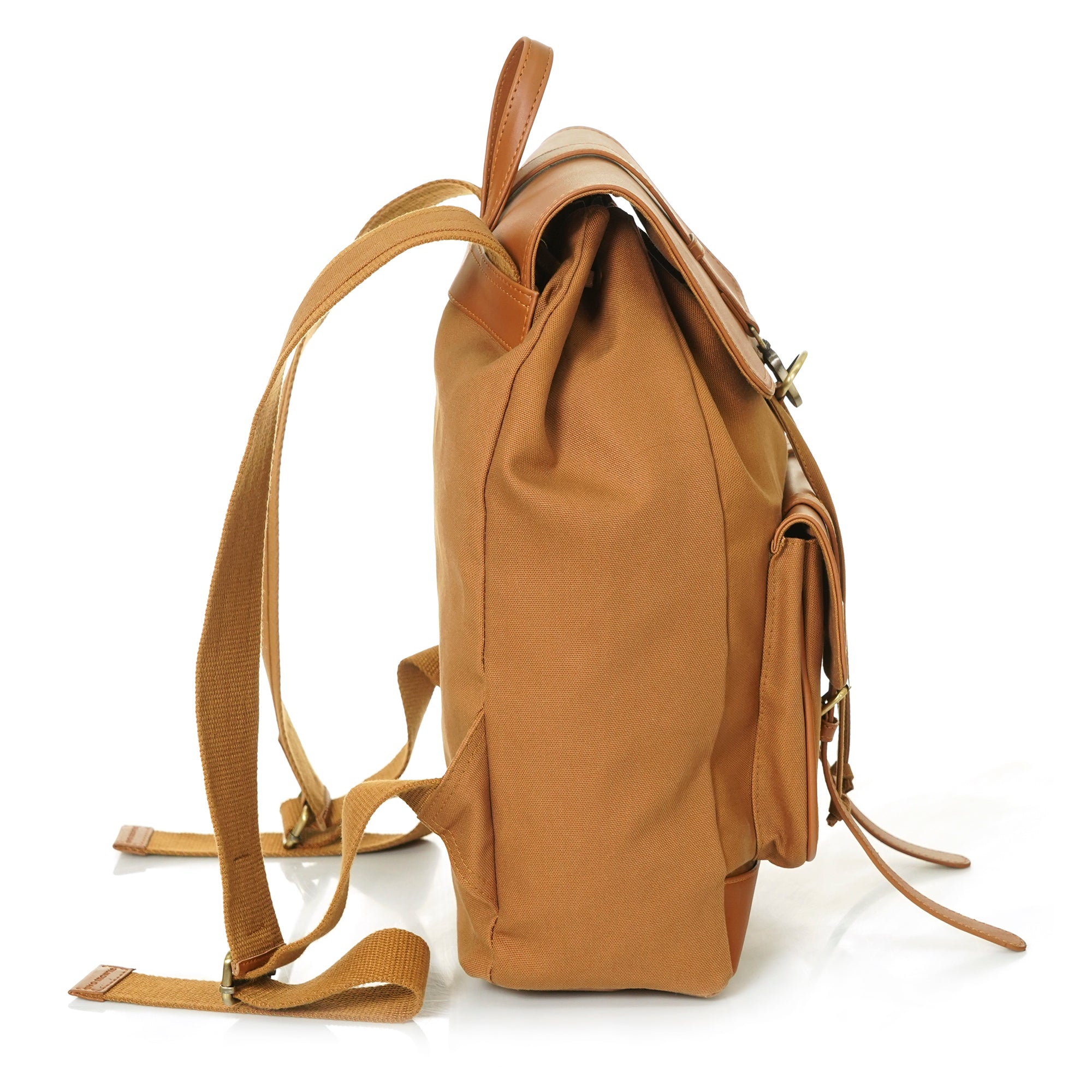 Beige Jimmy Unisex Eco Friendly Canvas Backpack