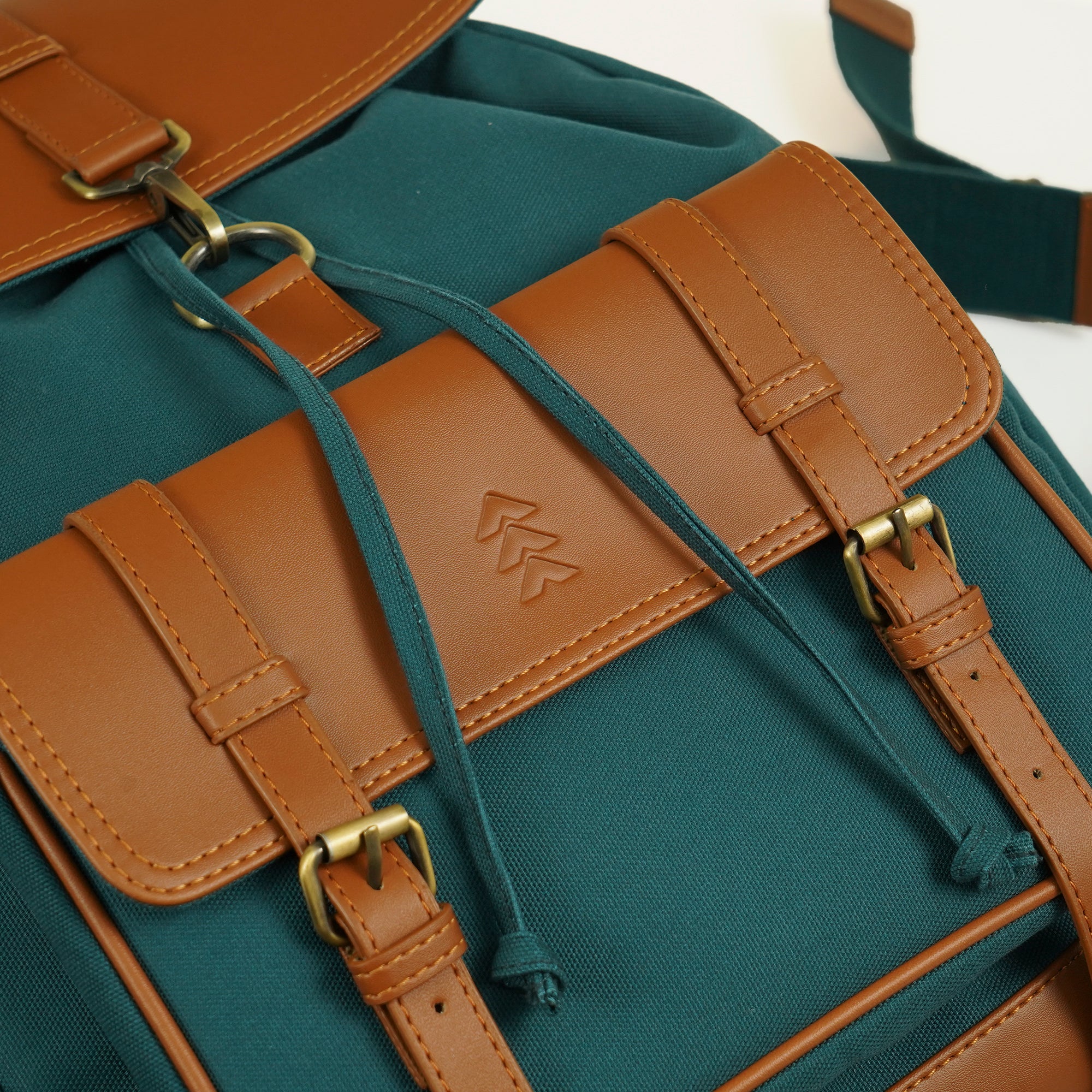 Teal Jimmy Unisex Eco Friendly Canvas Backpack