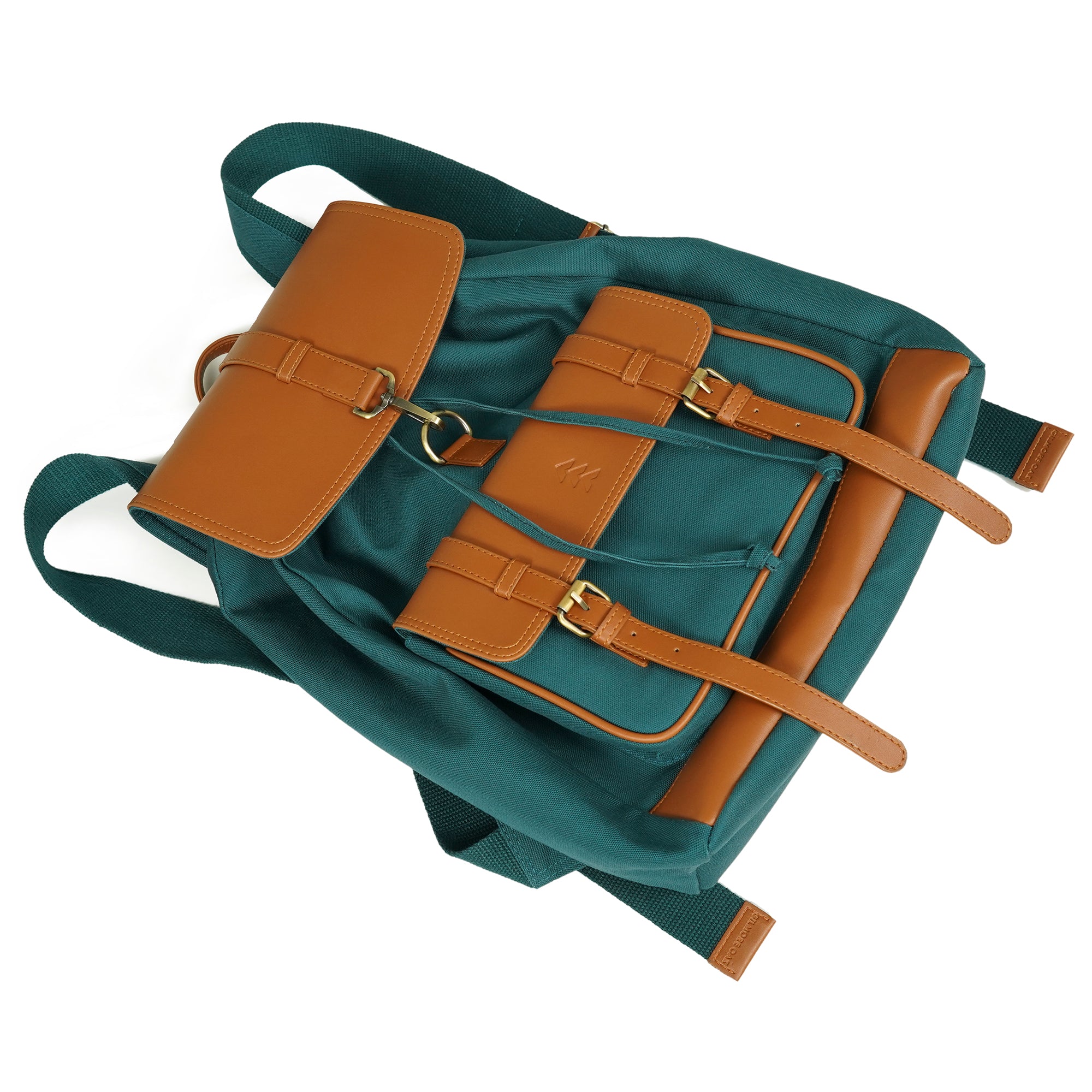 Teal Jimmy Unisex Eco Friendly Canvas Backpack