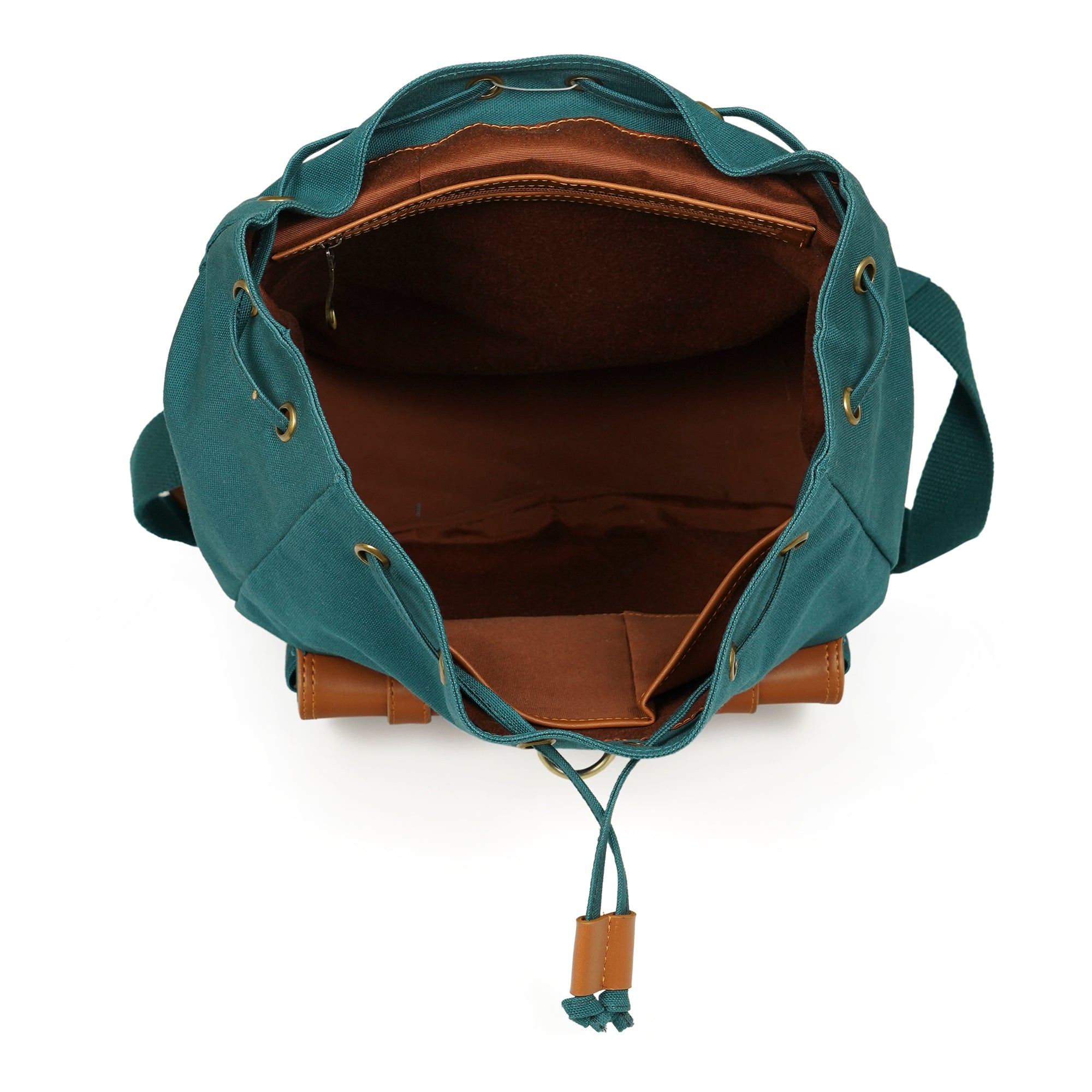 Teal Jimmy Unisex Eco Friendly Canvas Backpack