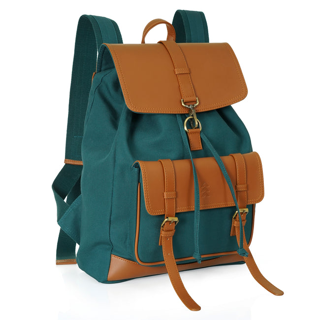 Teal Jimmy Unisex Eco Friendly Canvas Backpack