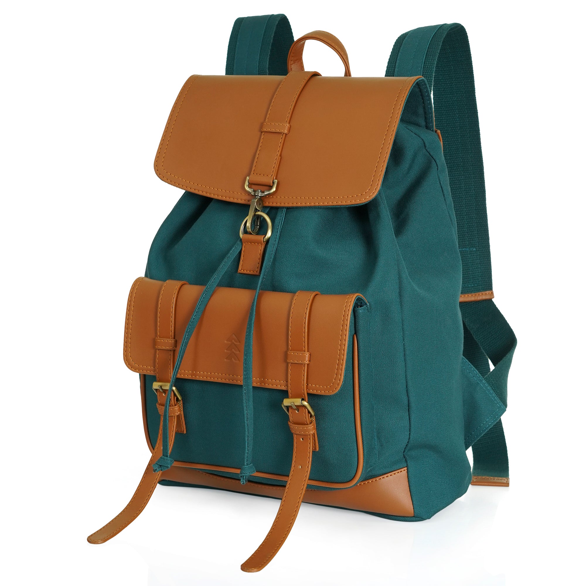 Teal Jimmy Unisex Eco Friendly Canvas Backpack