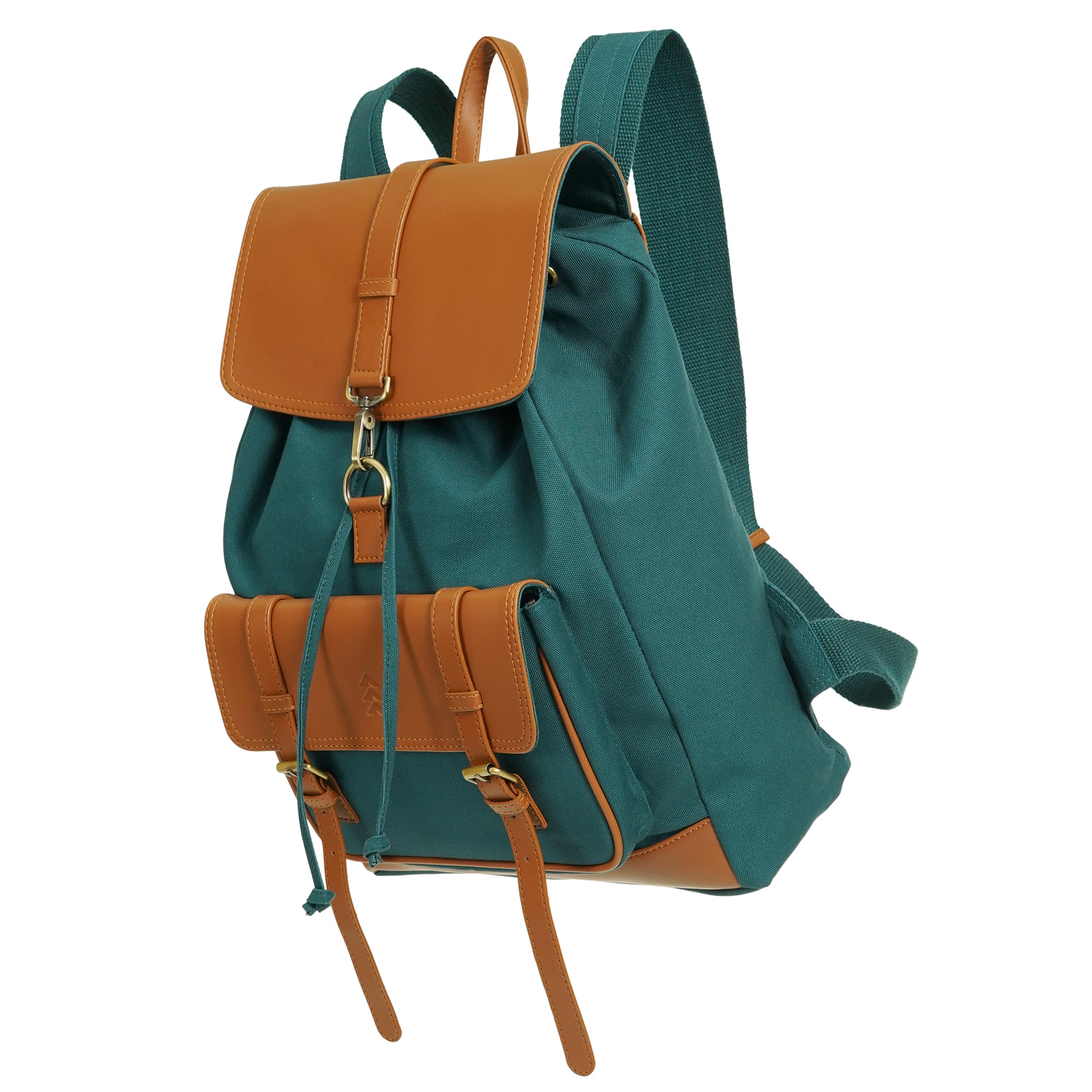 Teal Jimmy Unisex Eco Friendly Canvas Backpack