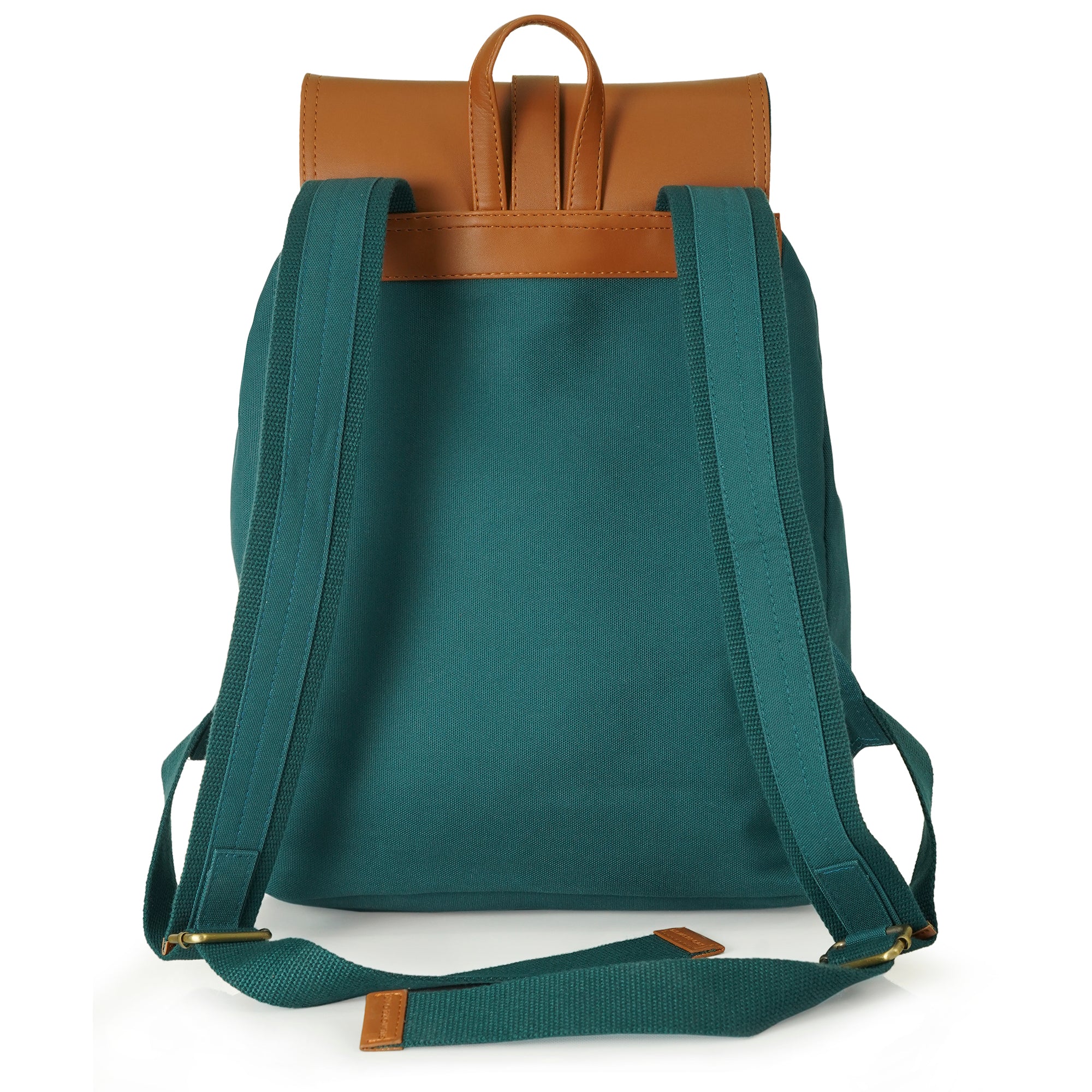 Teal Jimmy Unisex Eco Friendly Canvas Backpack