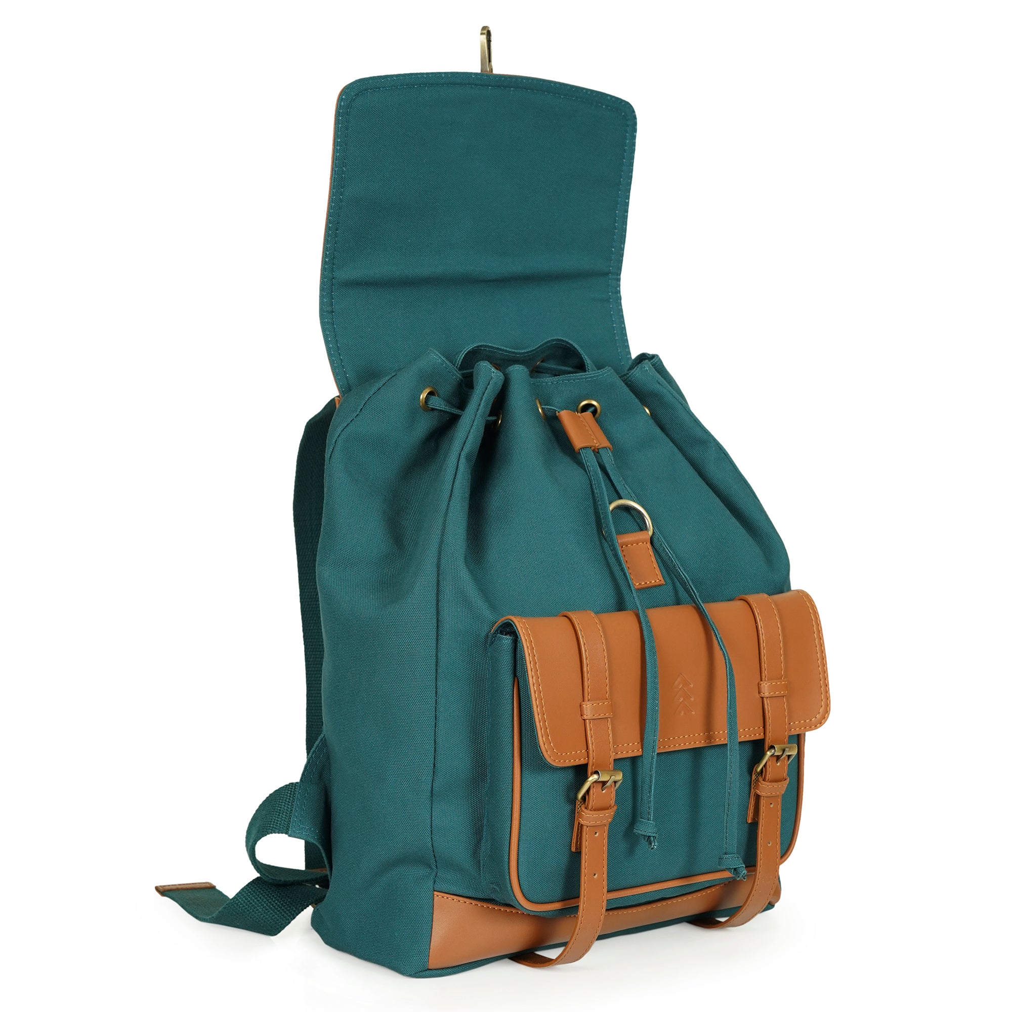 Teal Jimmy Unisex Eco Friendly Canvas Backpack