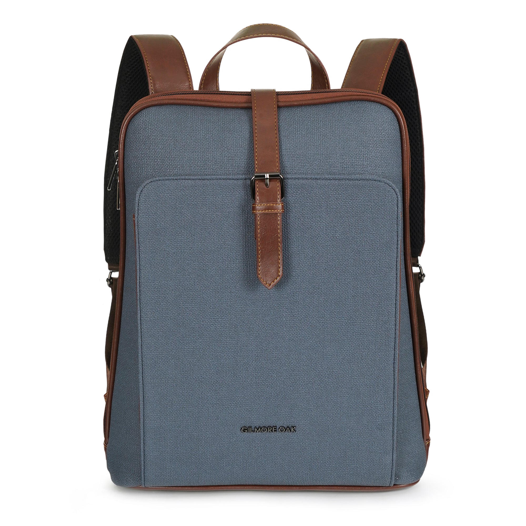 Blue Verona Leatherette 17L Laptop Backpack
