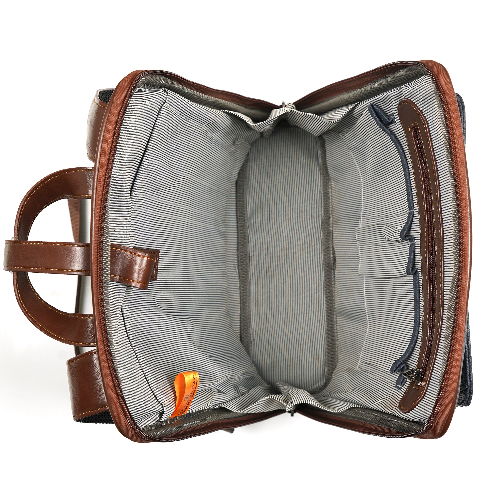 Blue Verona Leatherette 17L Laptop Backpack