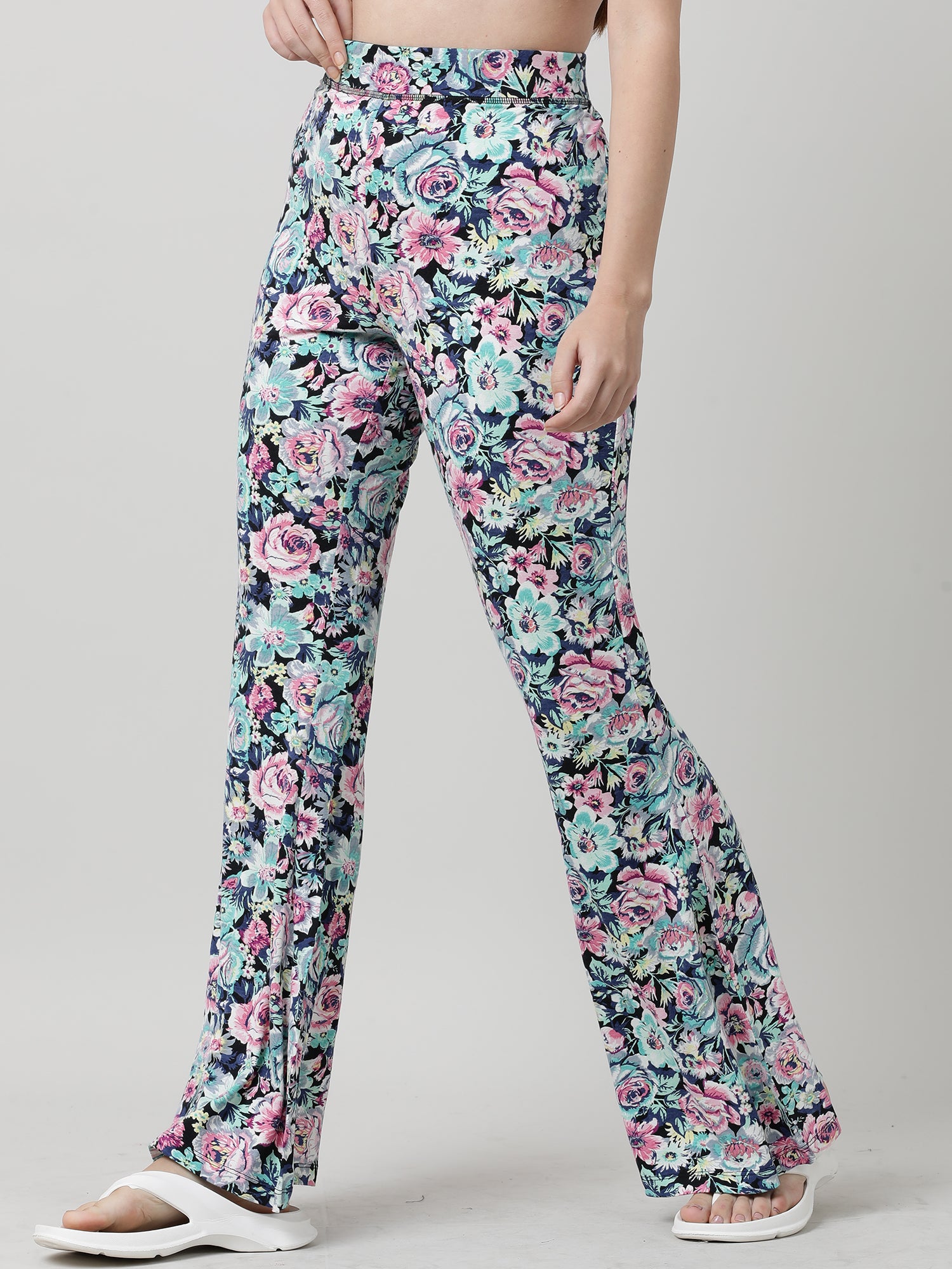 Women Floral Print Lounge Pants