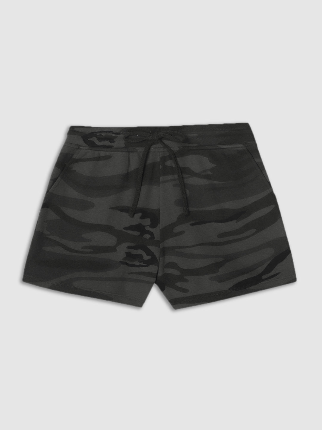 Women Camo Print Olive Shorts