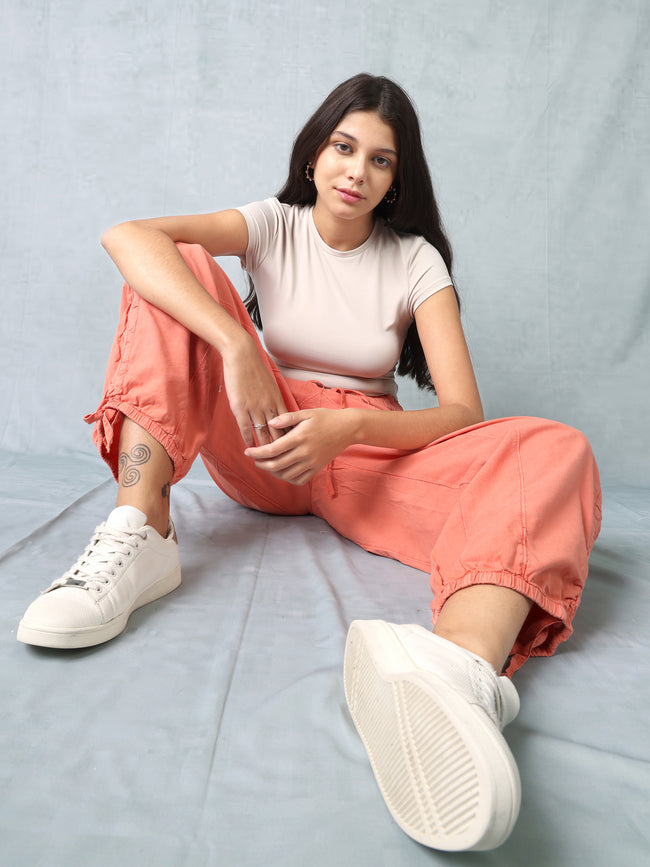 Women Coral Comfort fit Pant