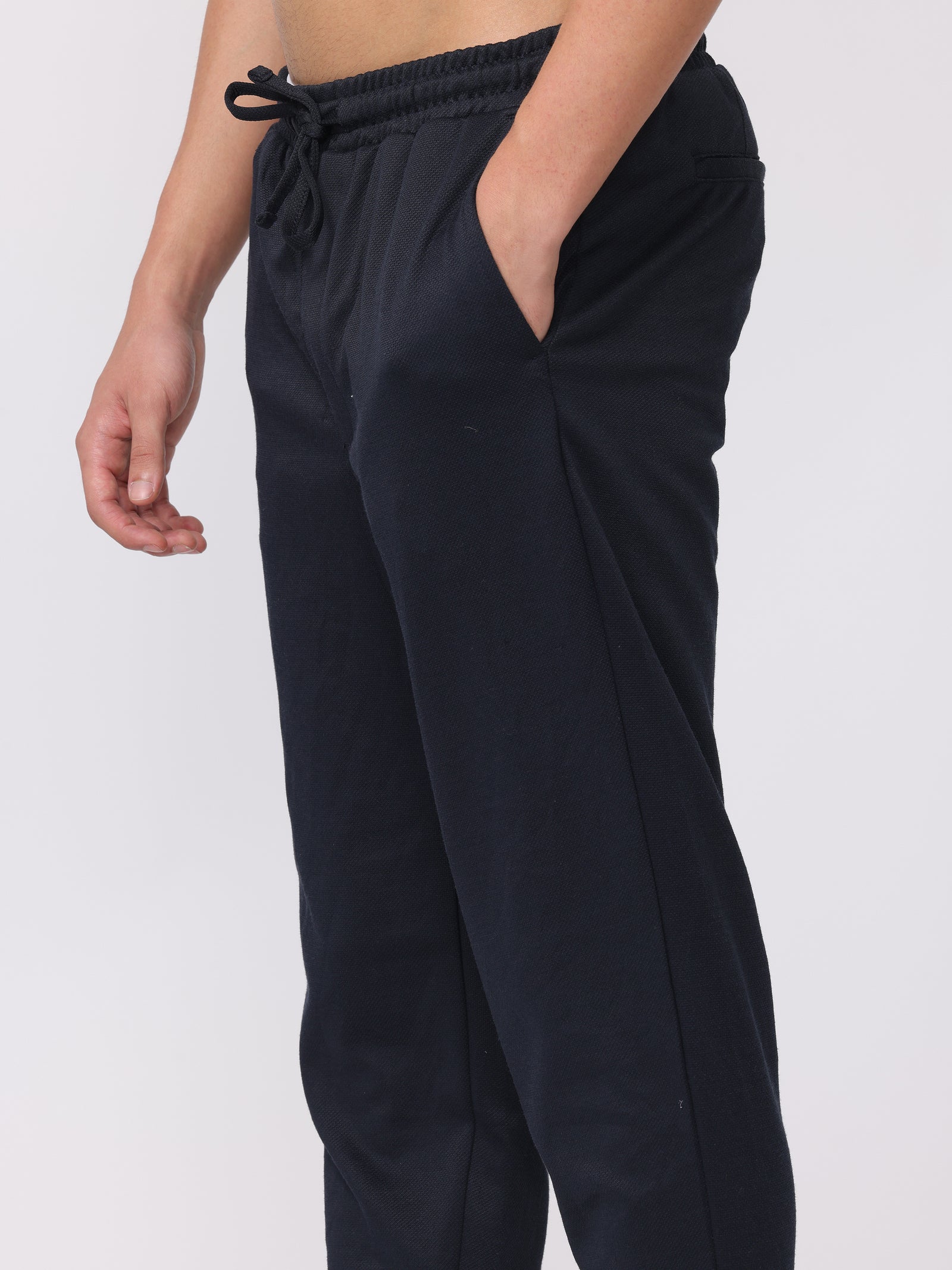 Men Navy Comfort Fit Joggers