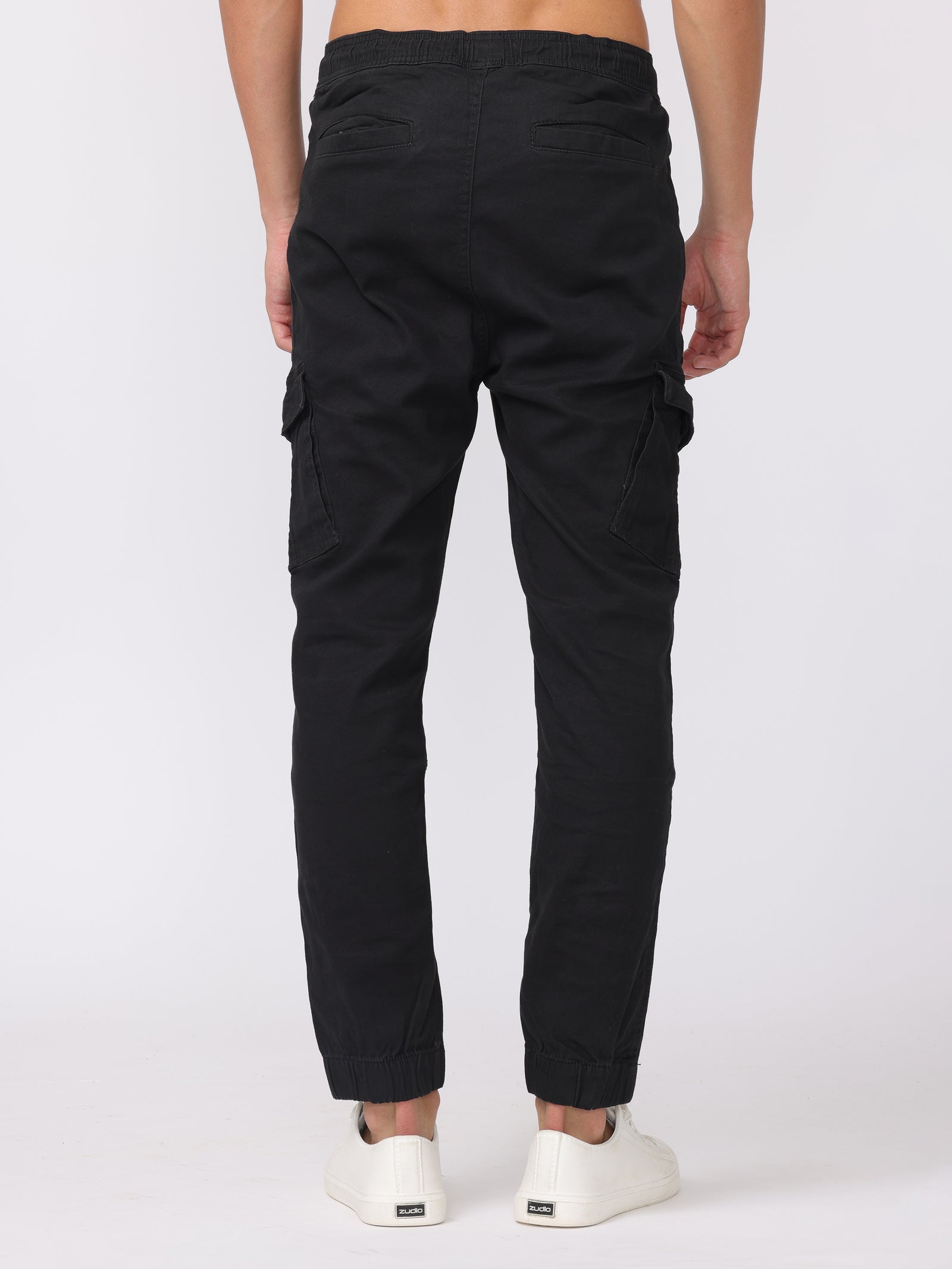 Men Black Comfort Fit Joggers