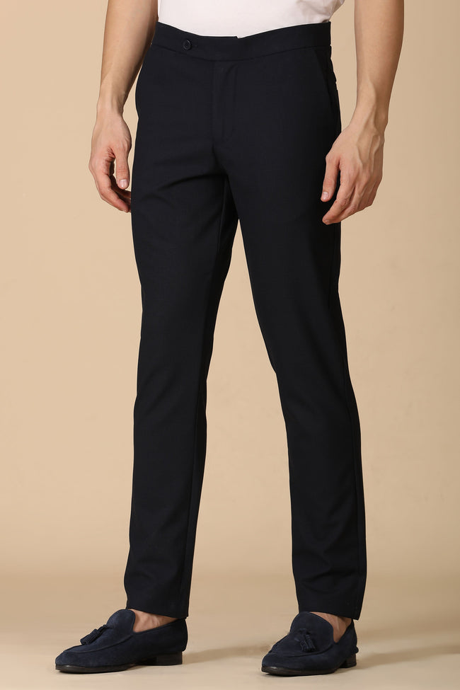 Men Checkered Formal Trouser