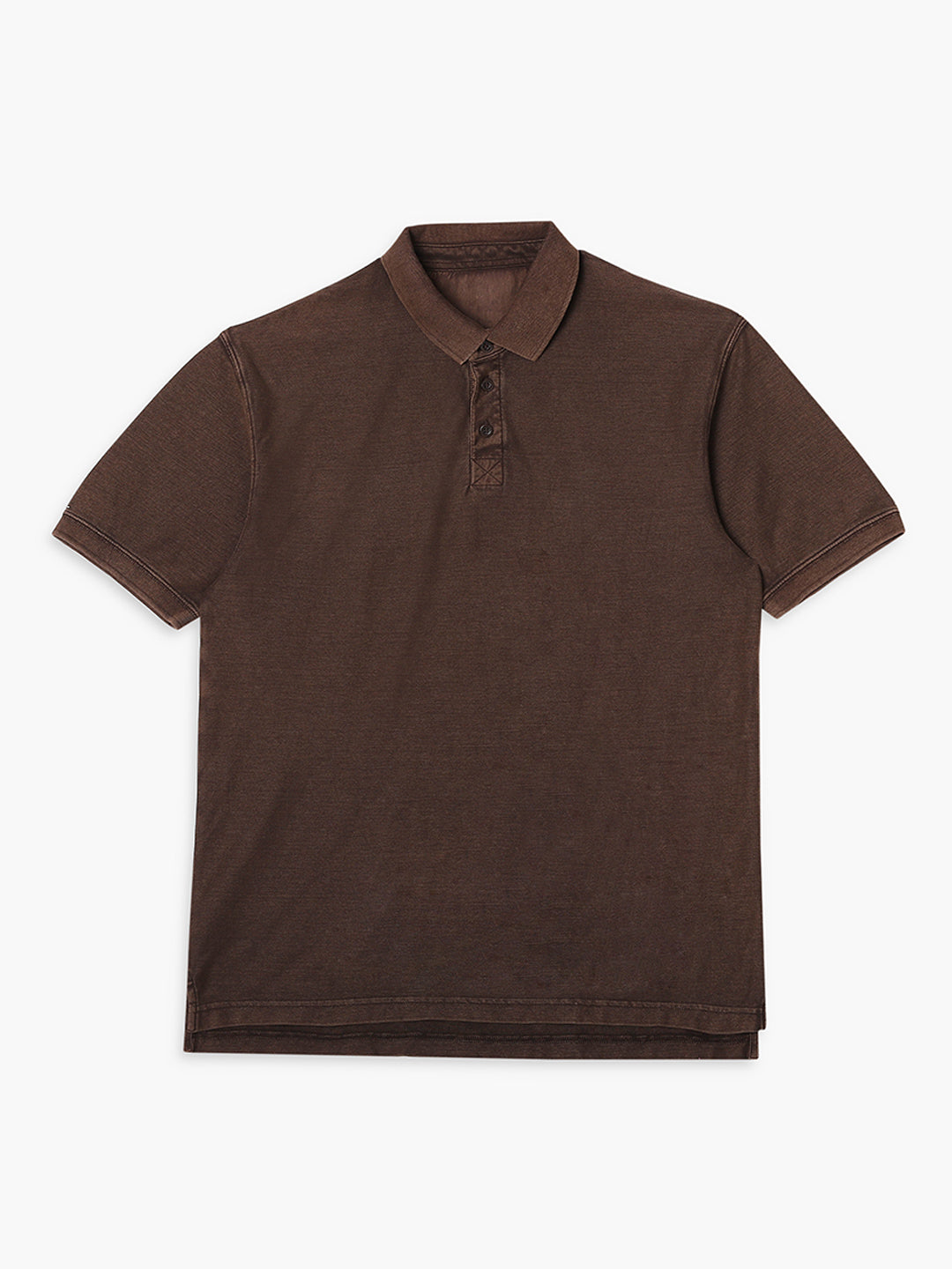 Men Choco Drop Shoulder Oversize Polo T-Shirt