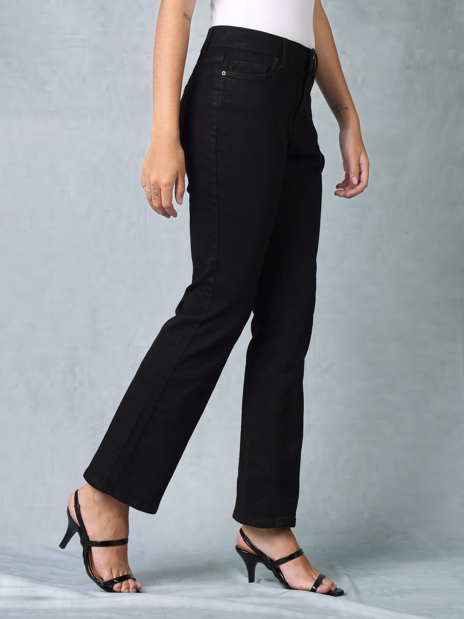 Women Black Bootcut jeans