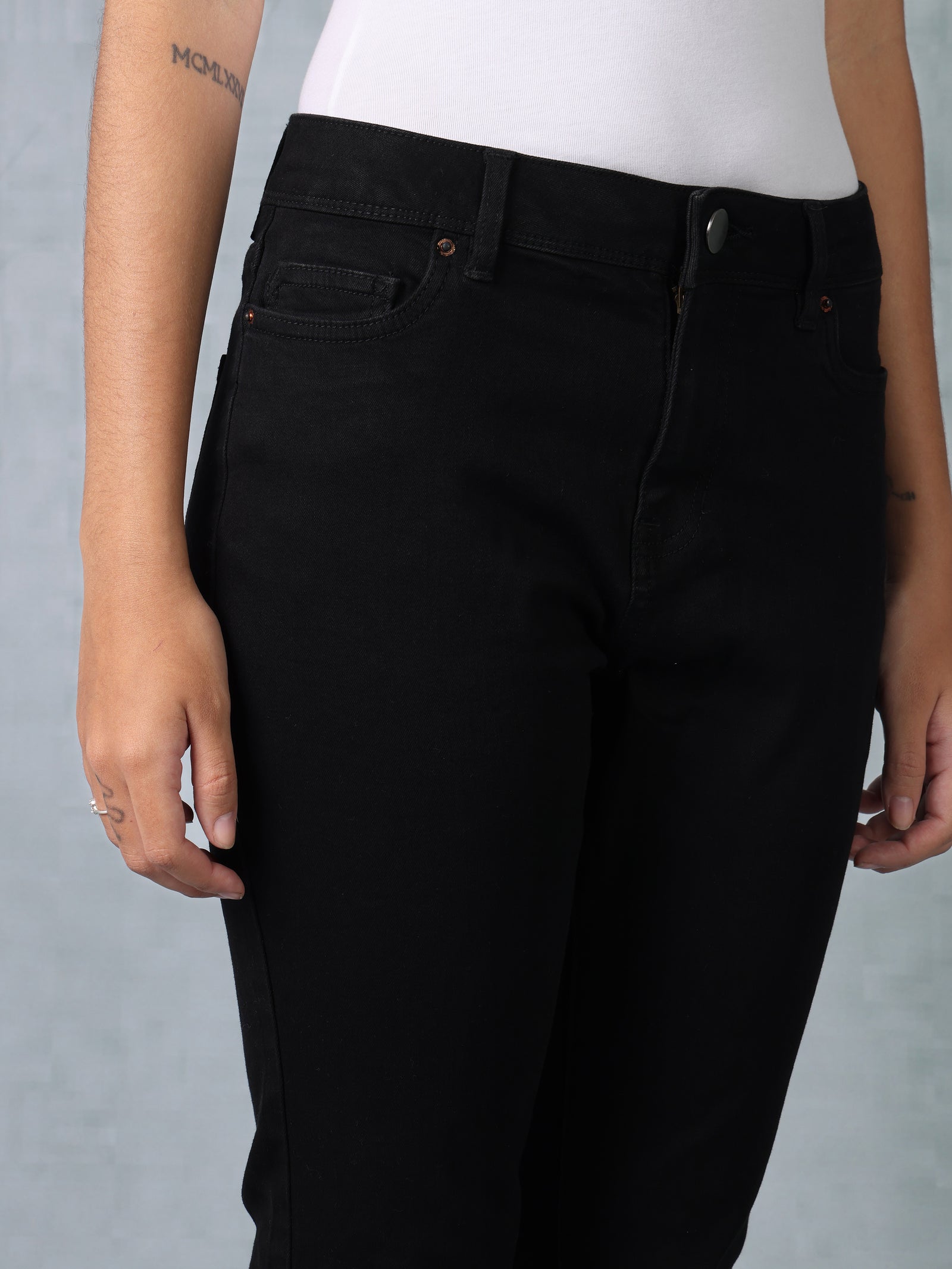 Women Black Bootcut jeans