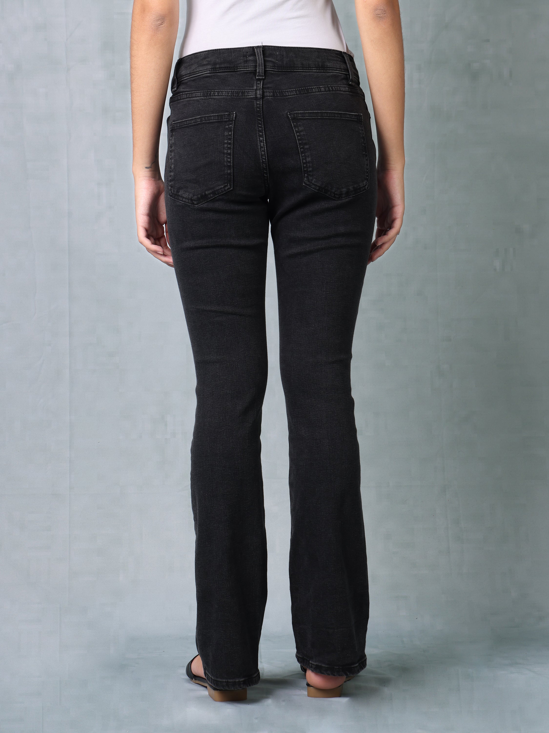 Women Black Bootcut jeans