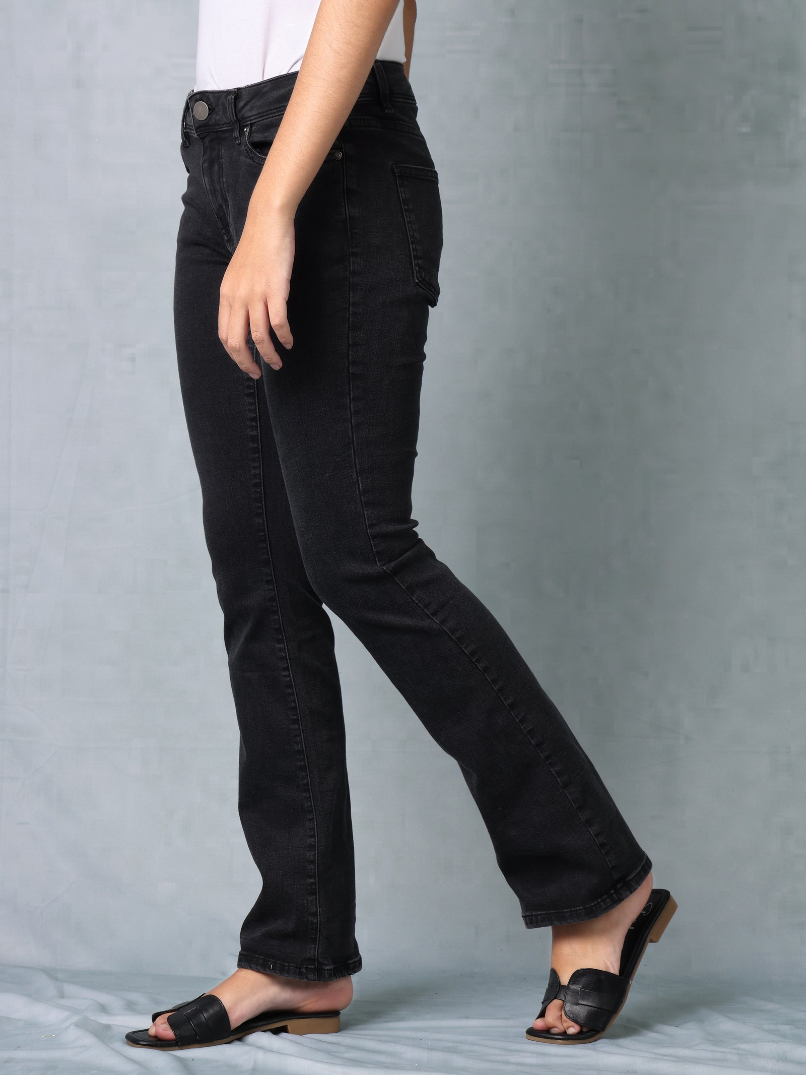 Women Black Bootcut jeans