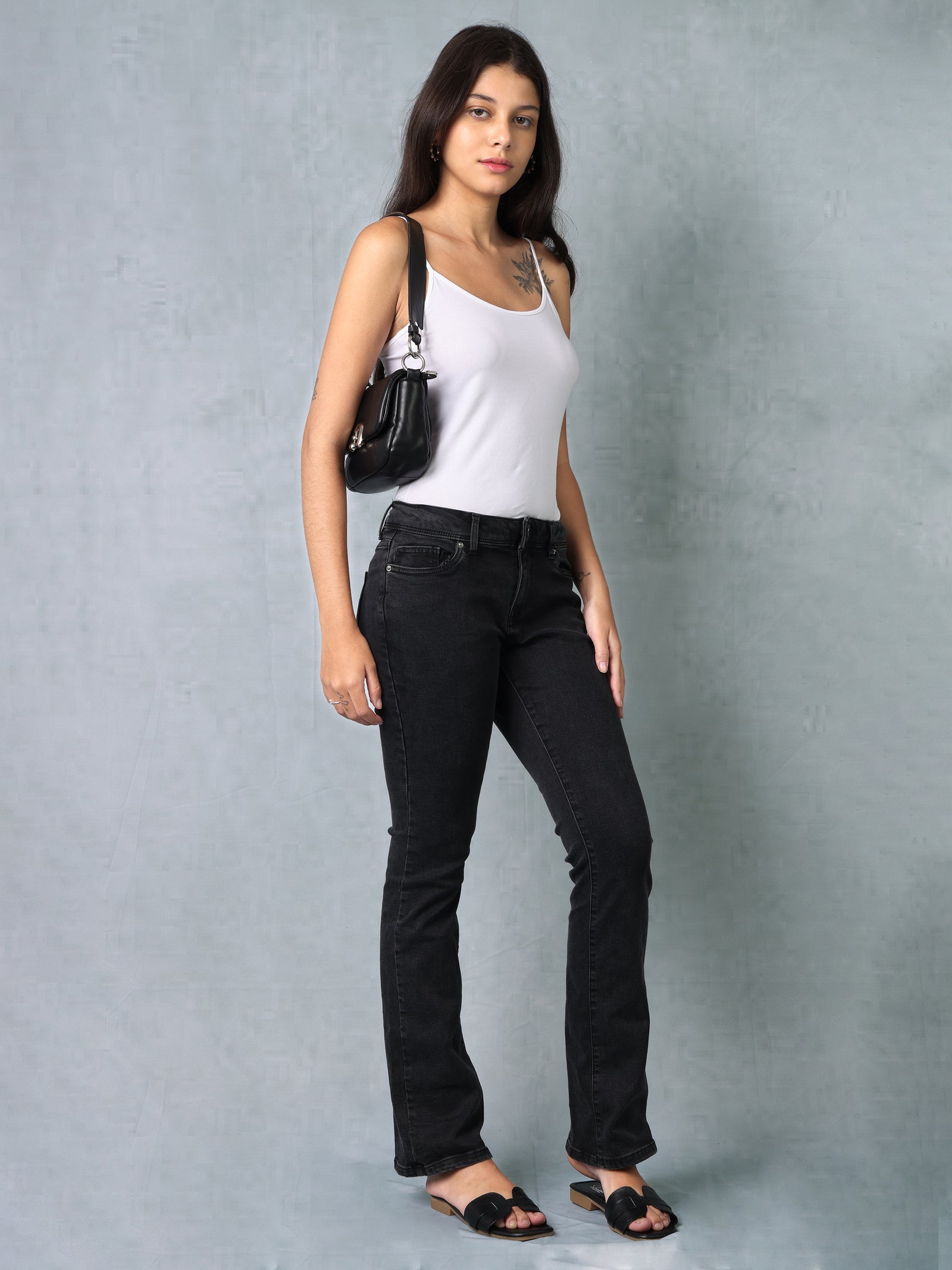 Women Black Bootcut jeans