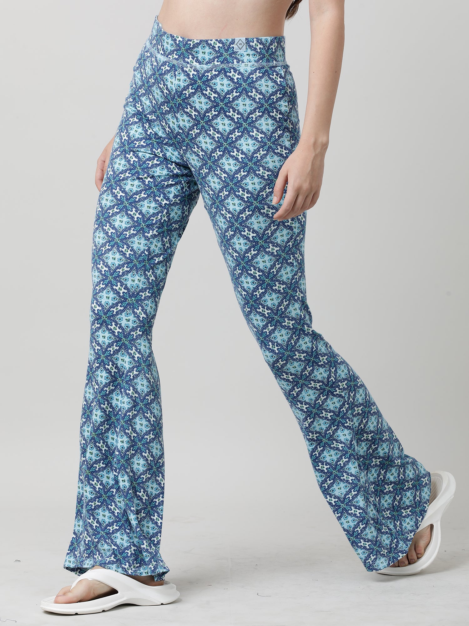 Women Printed Flared Lounge Pants