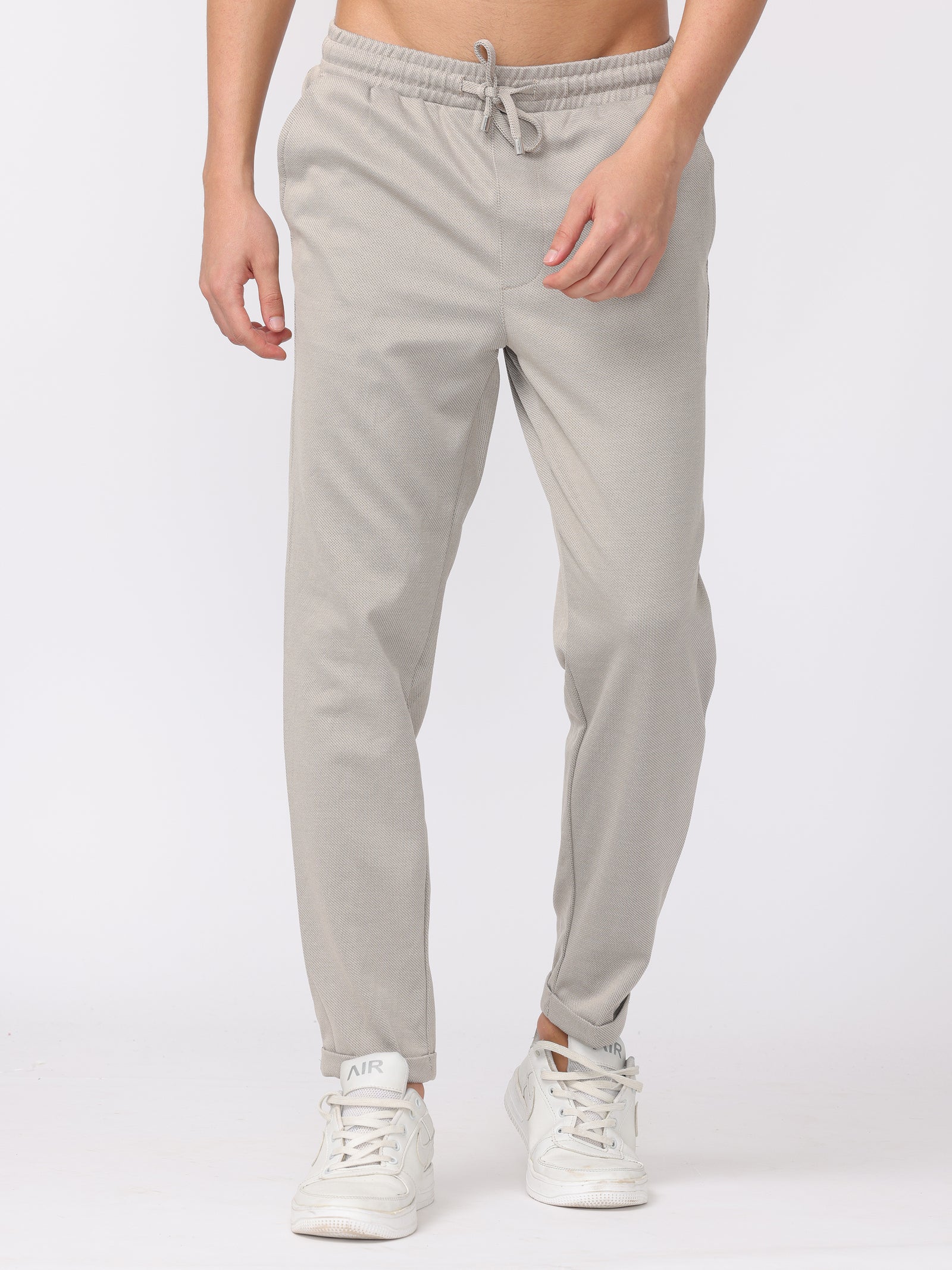 Men Beige Comfort Fit Joggers