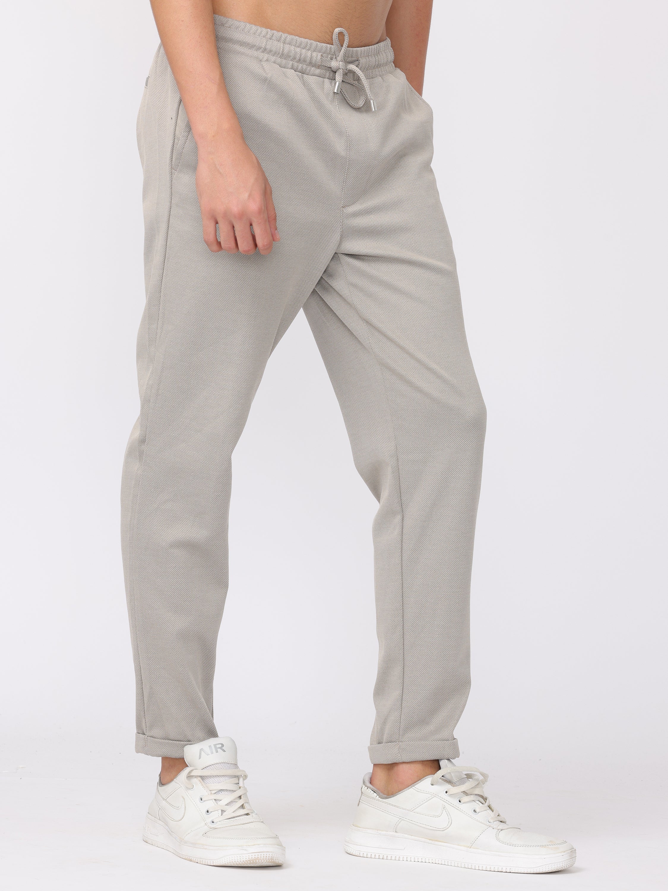 Men Beige Comfort Fit Joggers