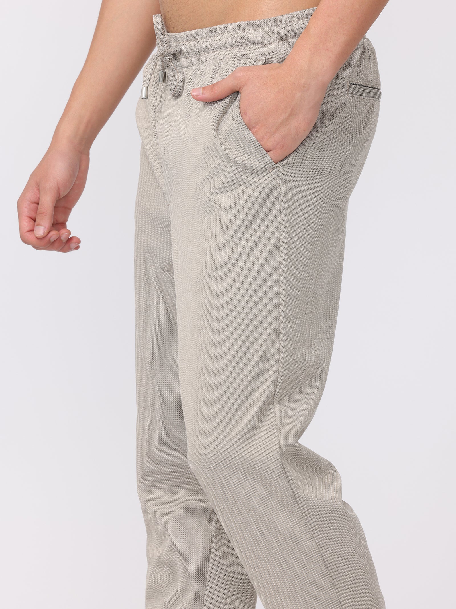 Men Beige Comfort Fit Joggers